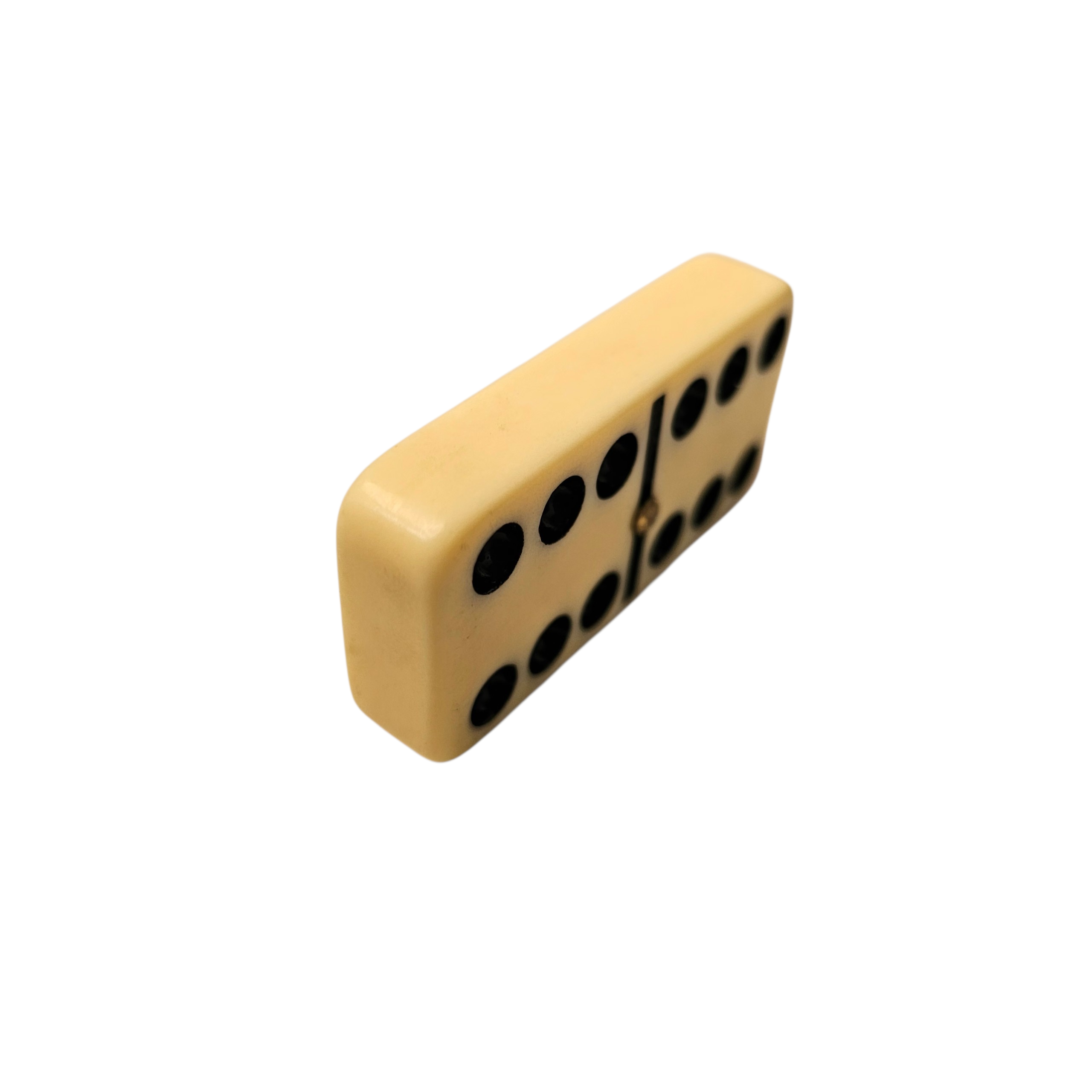 Voir photo 3 de Jeu complet de 28 dominos de luxe années 90's. Jeu complet de 28 dominos de luxe années 90's. - Vue 3 -