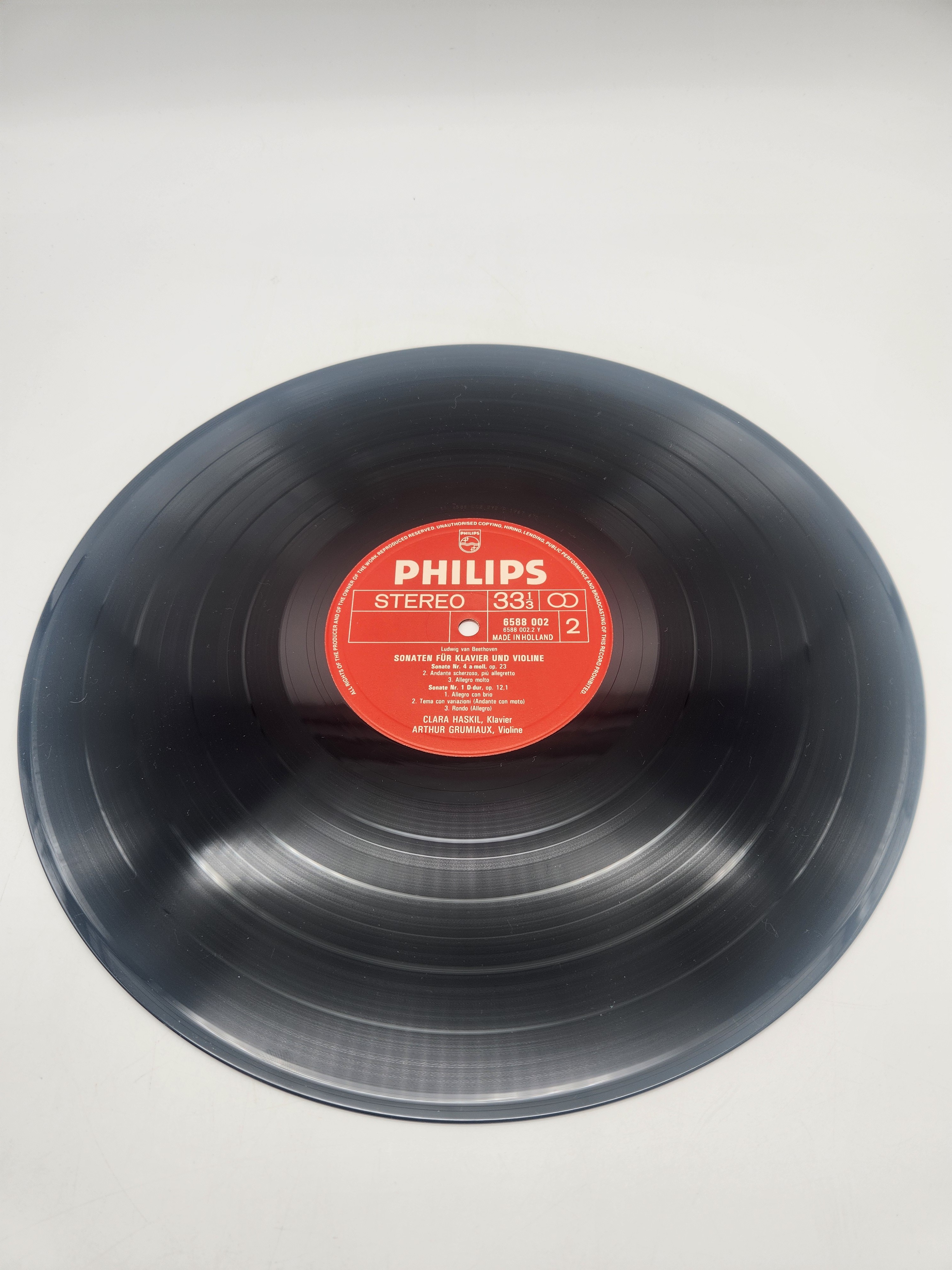 4 Vinyles 33 Tours - Sämtliche Sonaten für Klavier und Violine, composé par Ludwig van Beethoven Très bon état - Vue 28 - 