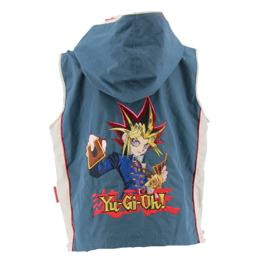 Veste bleue et grise sans manches YU GI OH - garçon - taille 10 ans - Photo 1