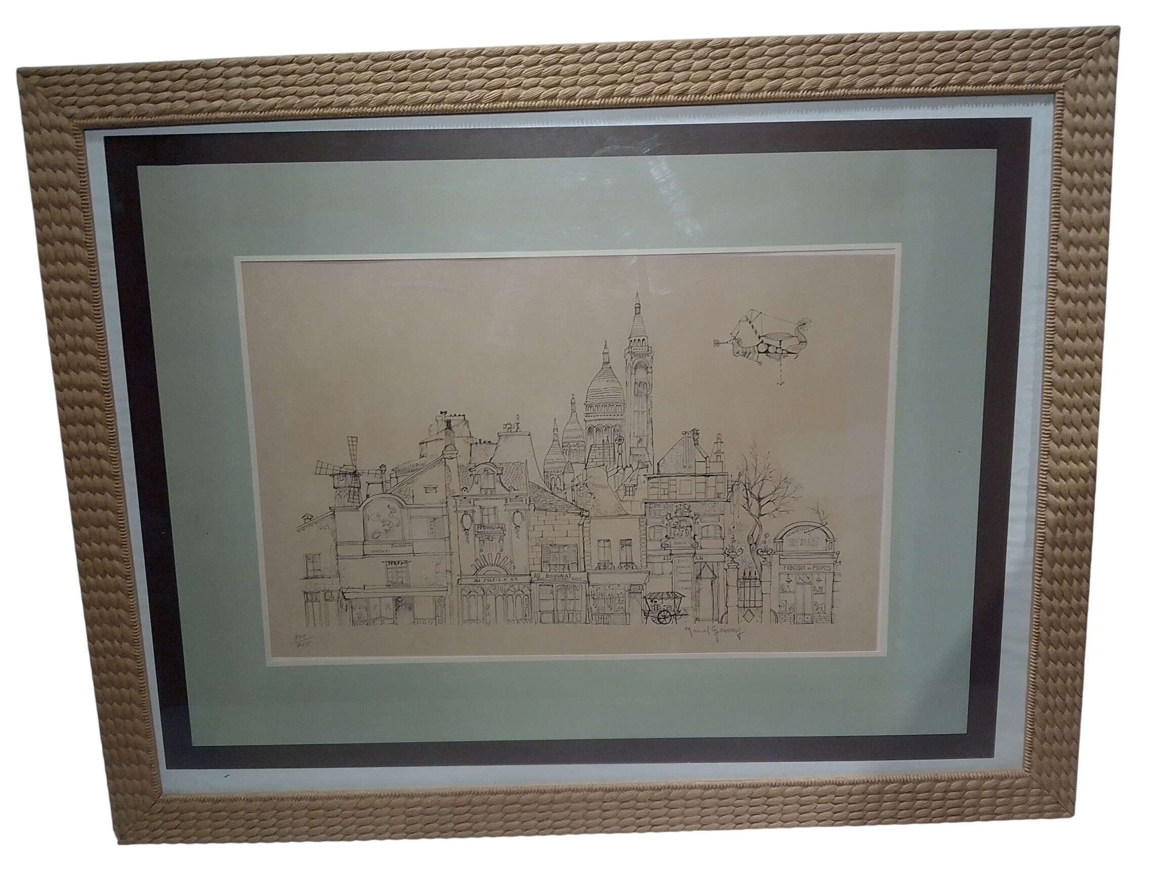 Acheter Tableau Lithographie cosmochimèrre Paris Hélicoptère Bon état - 80,00 € Tableau Lithographie cosmochimèrre Paris Hélicoptère Bon état - reconditionné disponible sur Label Emmaüs