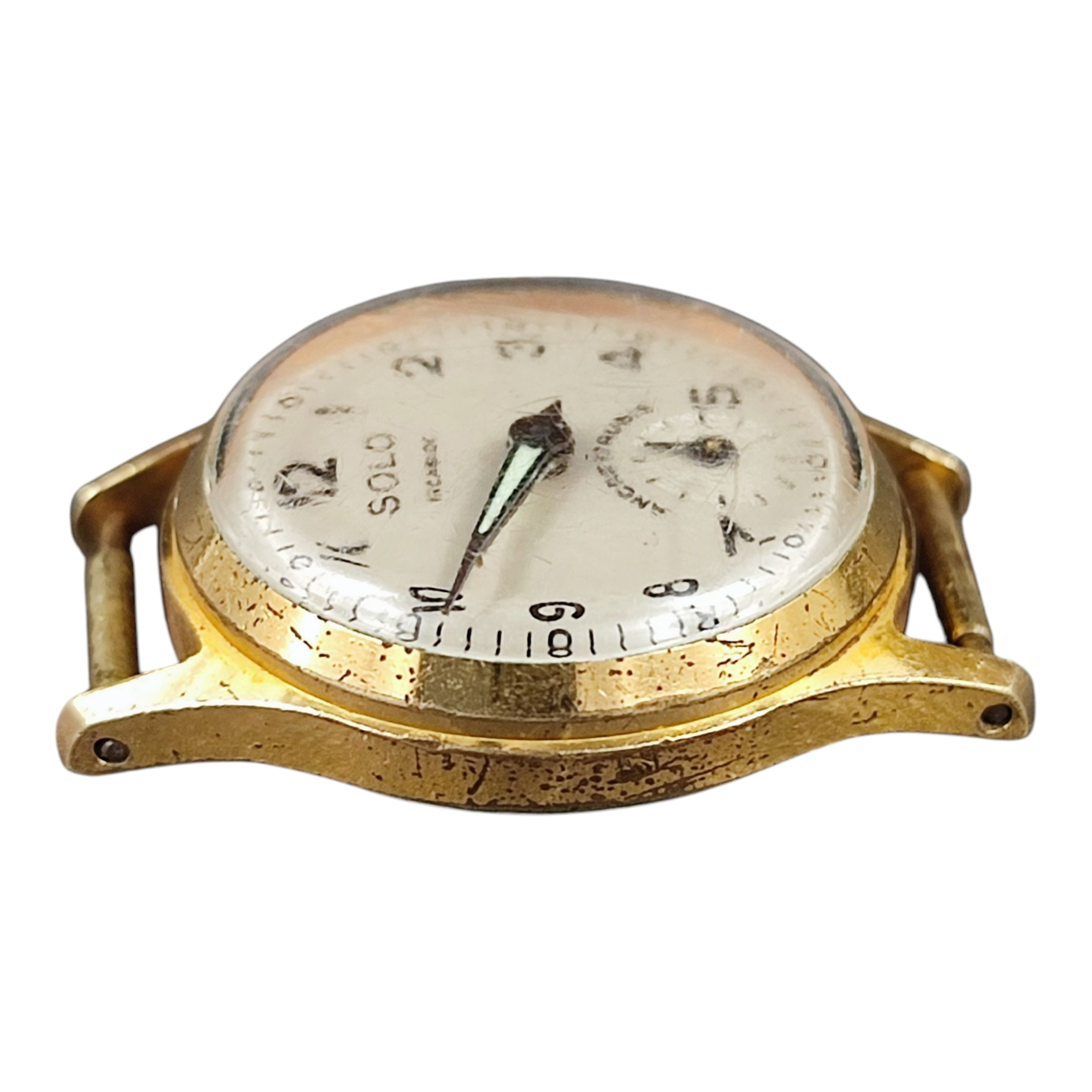 Montre De Bureau Ancienne Solo - 17 Rubis - Mécanisme D'époque, Parfait Pour Le Décor
