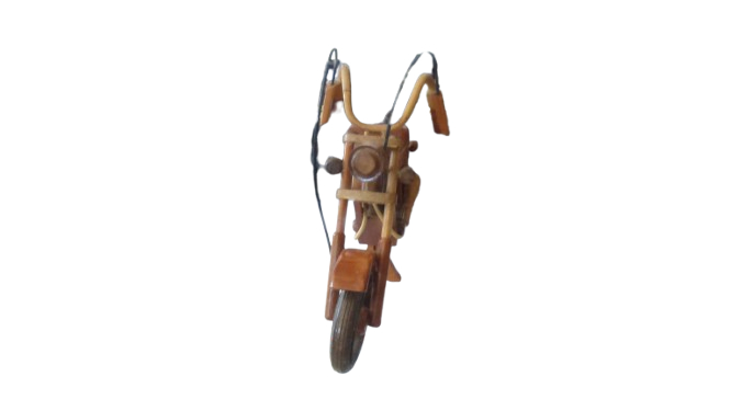 Harley Davidson décorative en bois - Photo 1