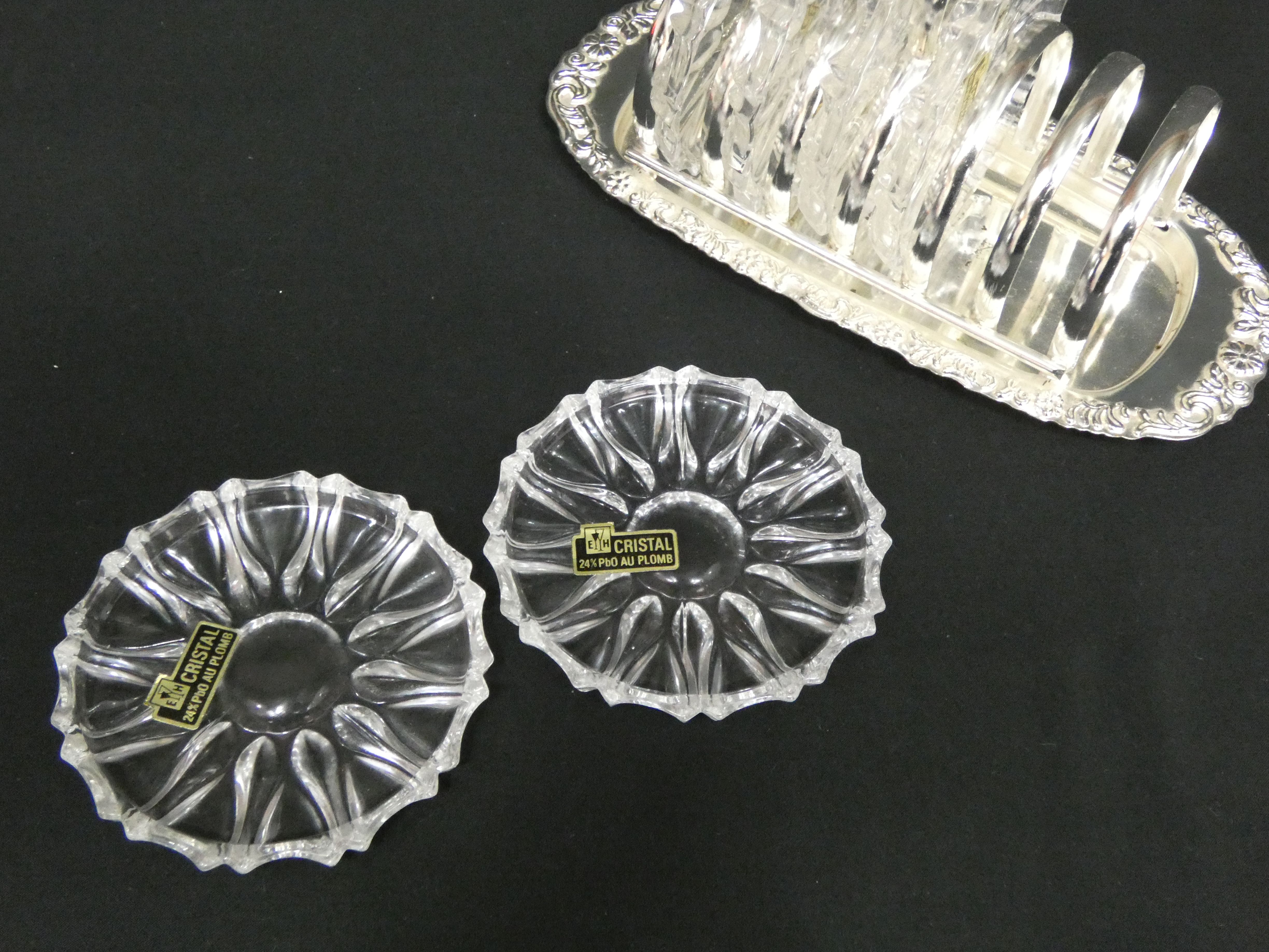 6 dessous de verre élégants en cristal - Photo 0