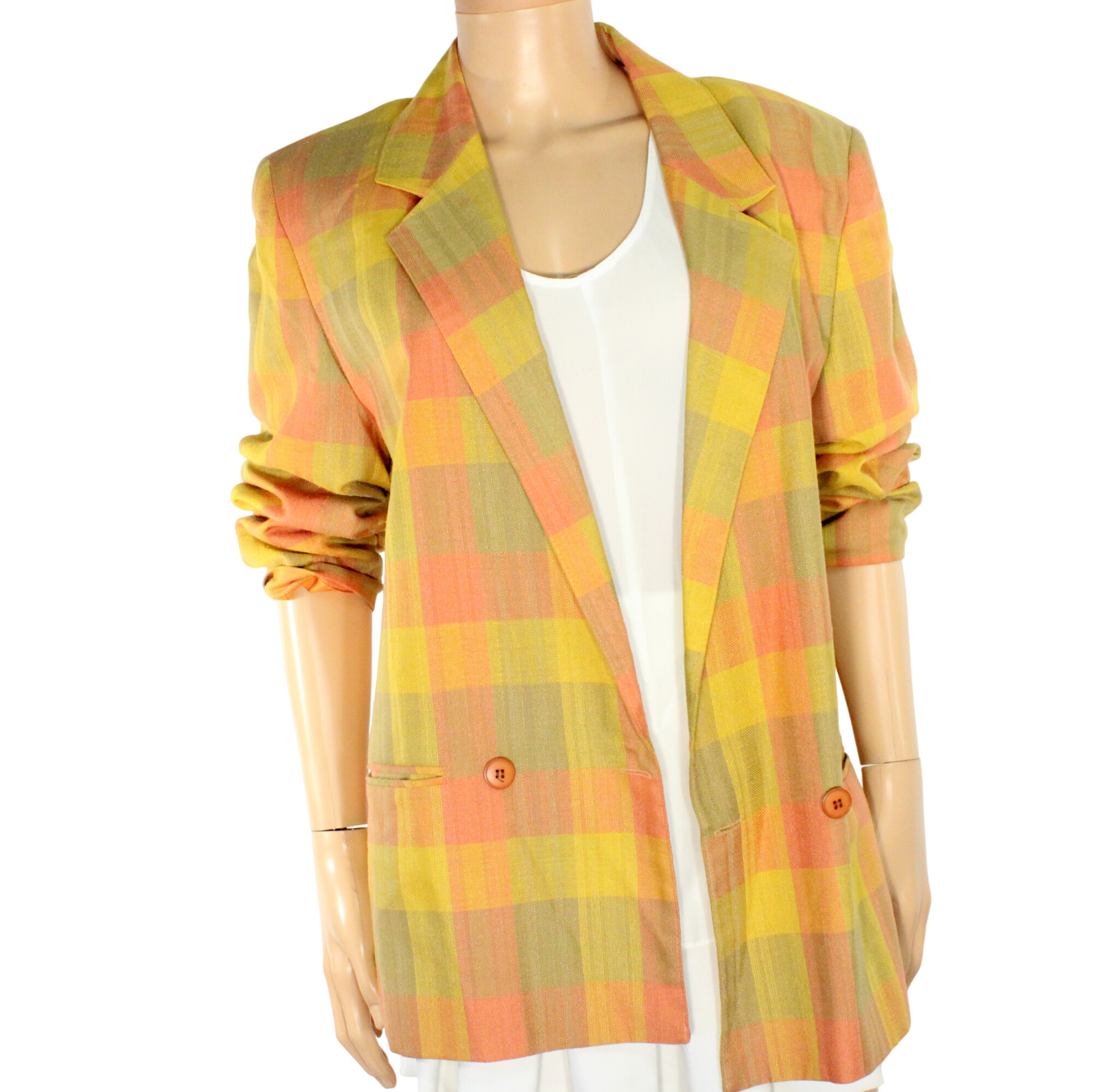 Veste Vintage Femme Tricolores UN JOUR AILLEURS Taille 42 - Photo 0