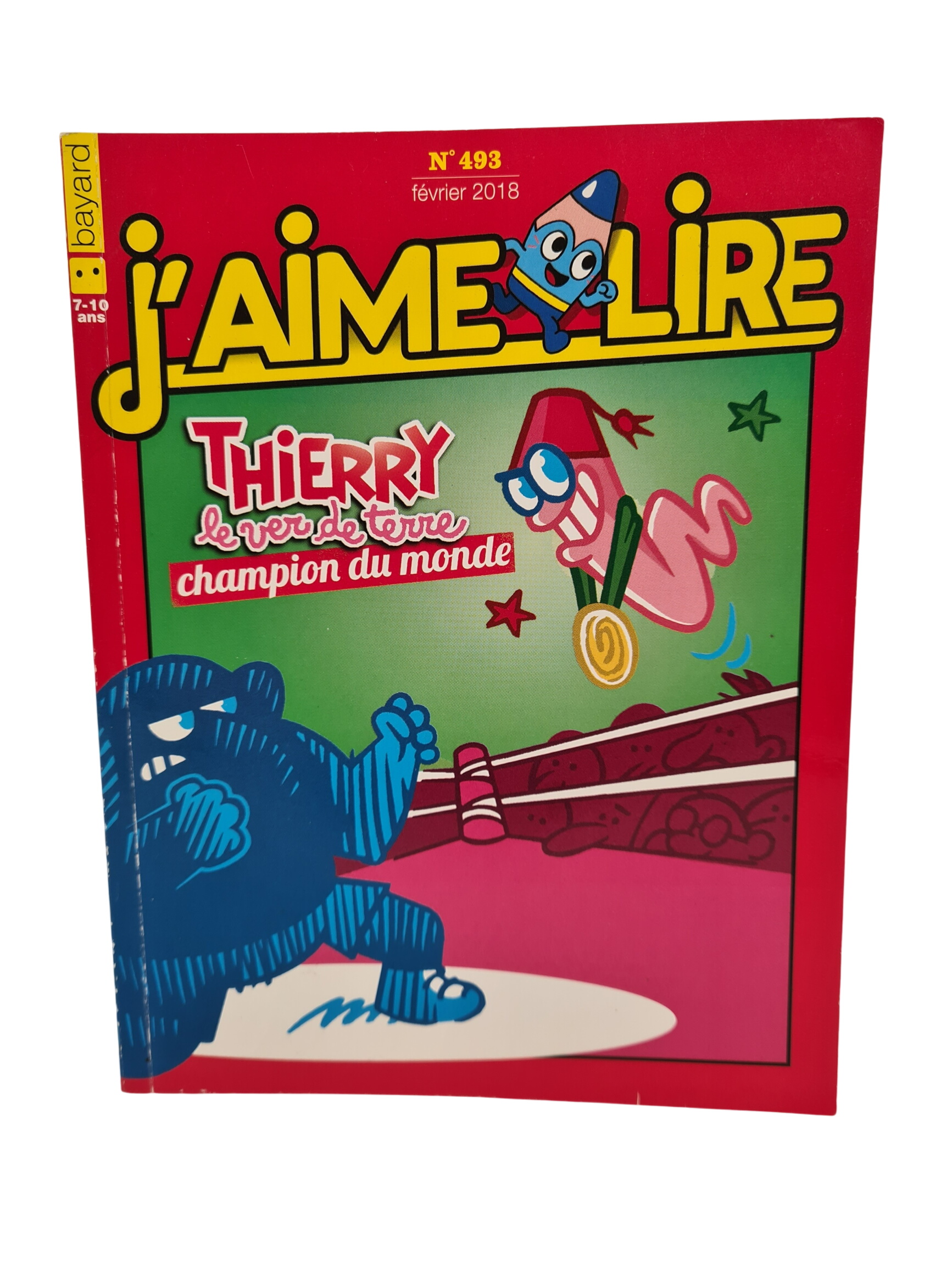 Livre d'enfant - J'aime lire Thierry Le ver de terre champion du monde N°493 - bayard - 7/10 ans - Photo 0