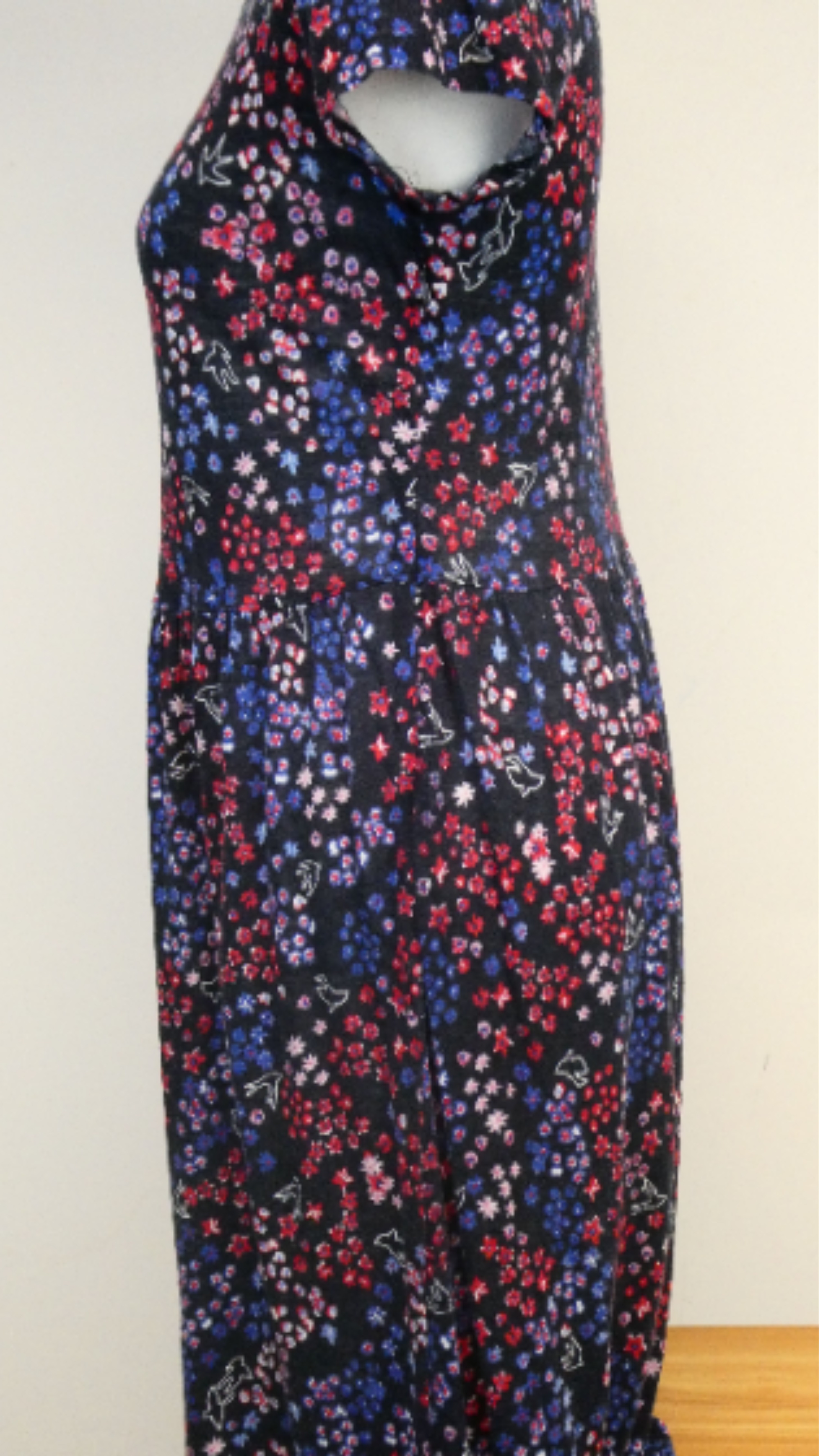 Claudie Pierlot - Robe bleue à fleurs multicolores - T1 - Photo 6