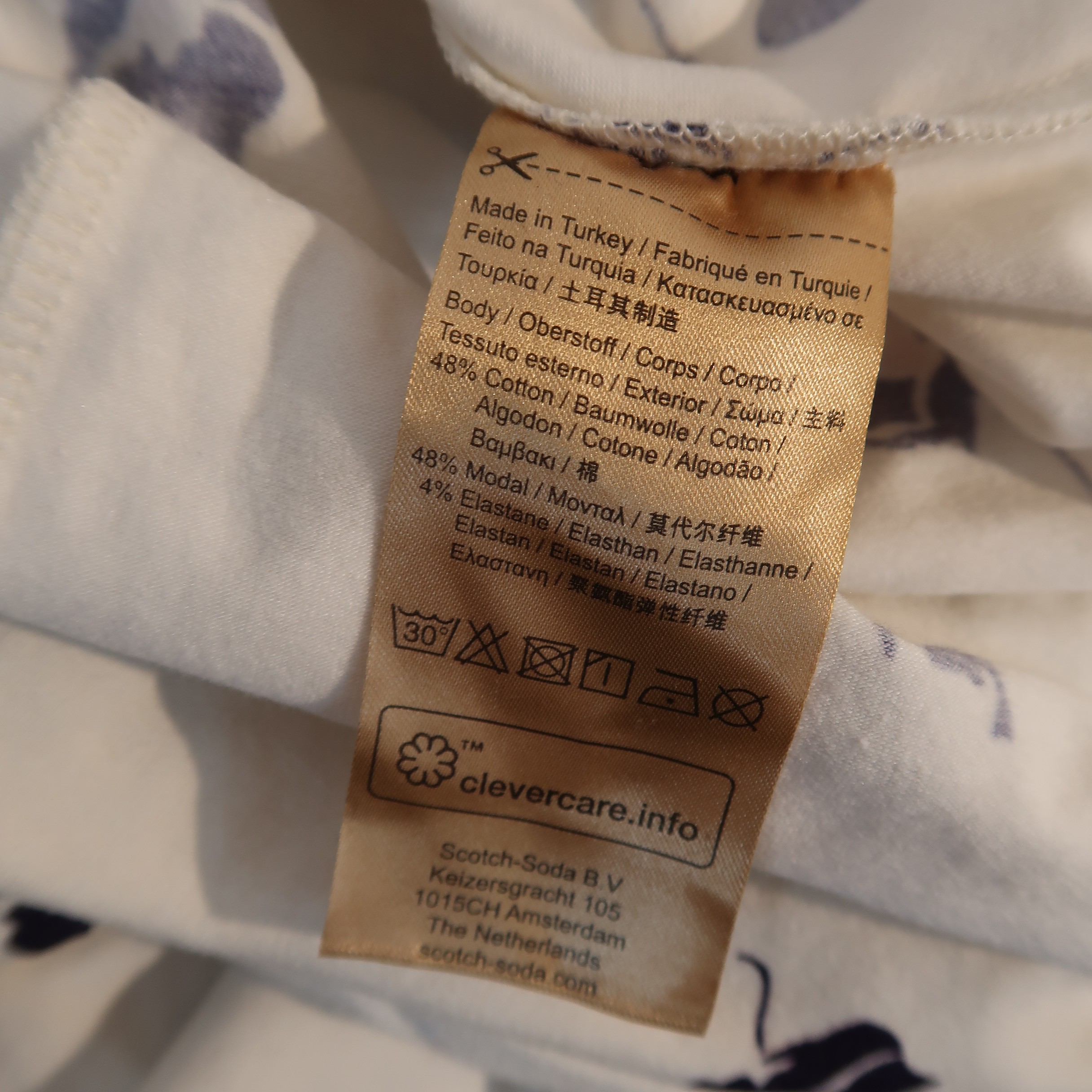 T-shirt Scotch & Soda à motif fleuri - Taille XS (estimée) - Photo 4