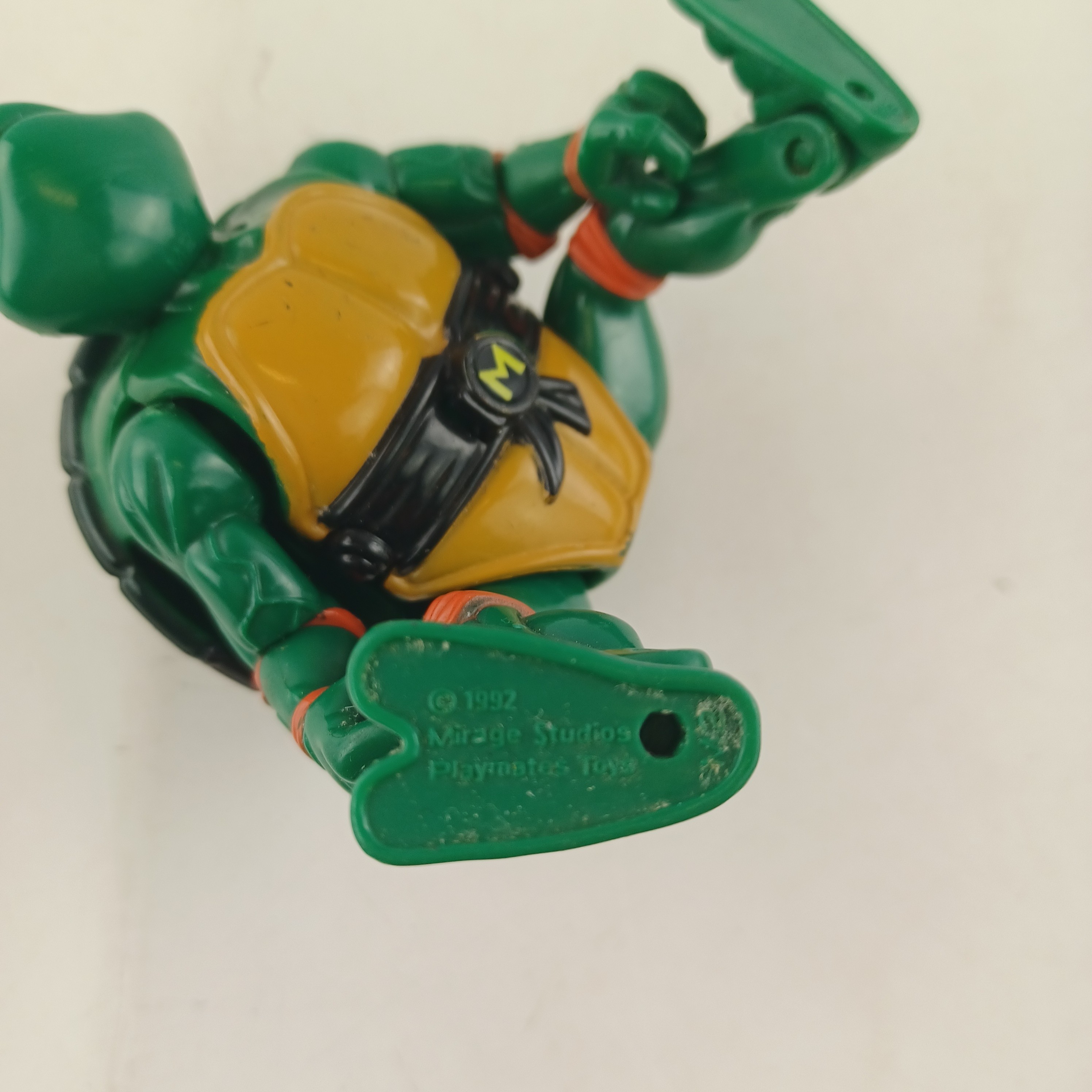 Lot de 3 figurines tortues ninja de la première série, Playmates toys et Mirage Studios de 1988 à 1992 Très bon état - Vue 10 - 