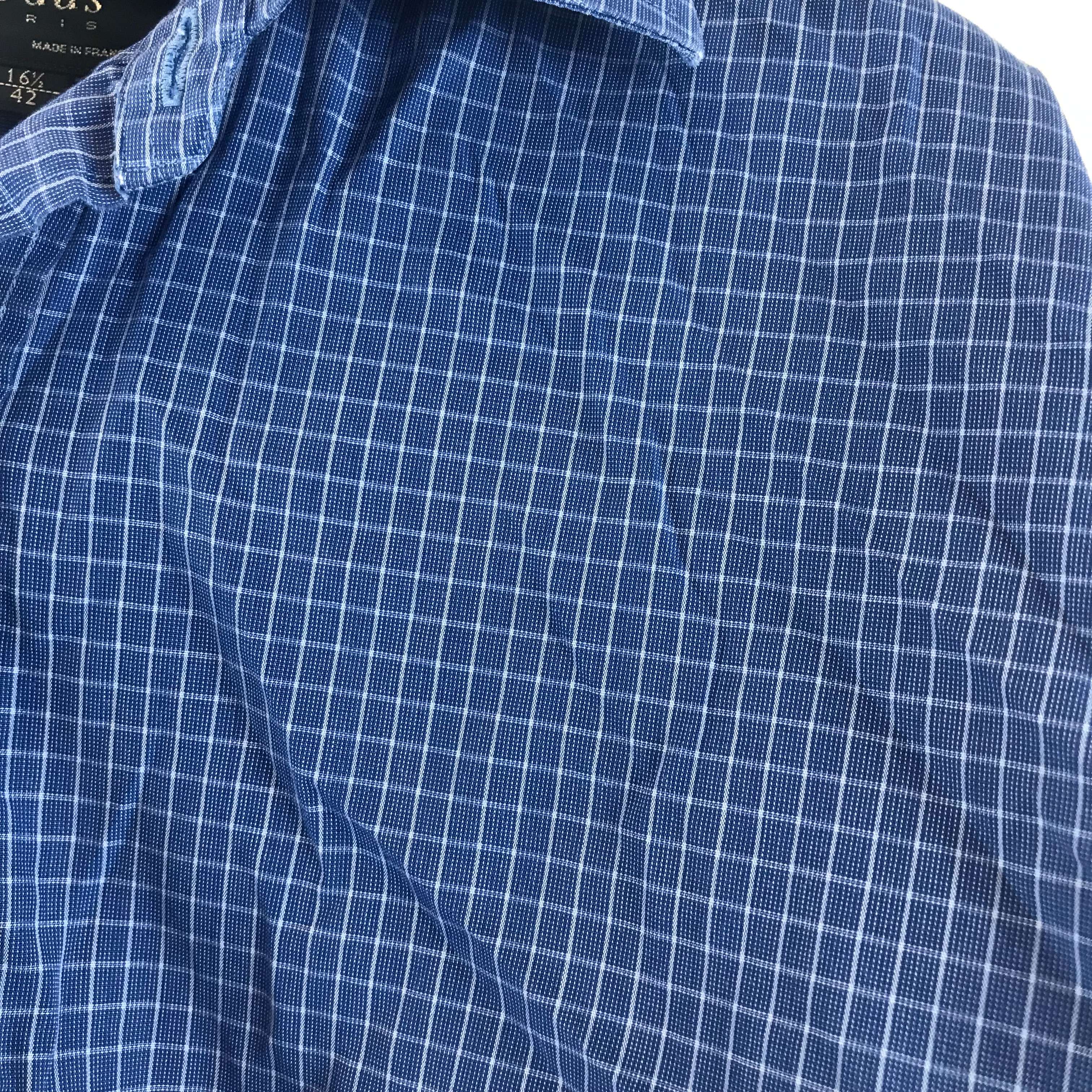 Chemise bleue à carreaux - Nodus - 42 - Très bon état - Photo 2