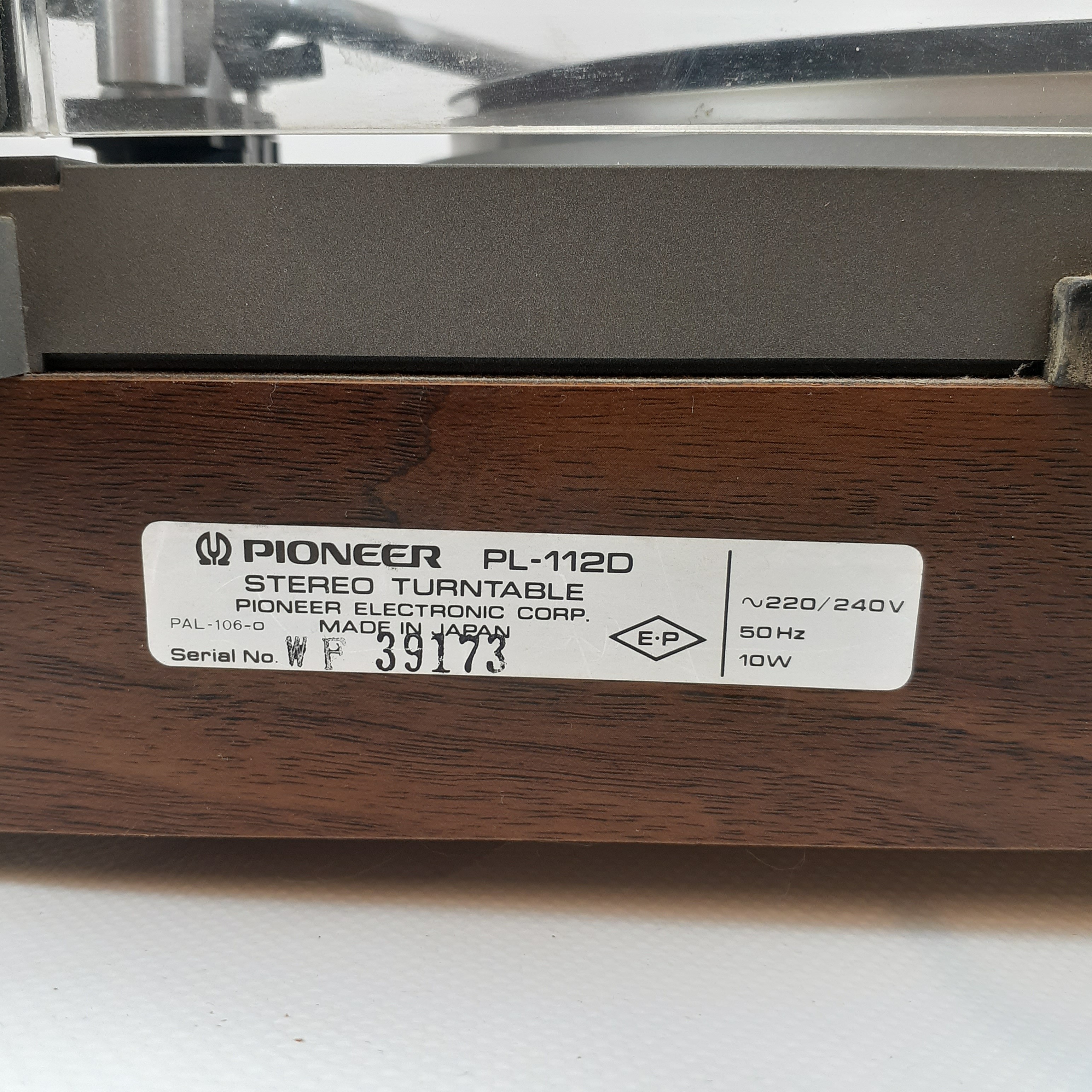 Voir photo 7 de Platine Pioneer PL-112D Platine Pioneer PL-112D Très bon état - Vue 7 -