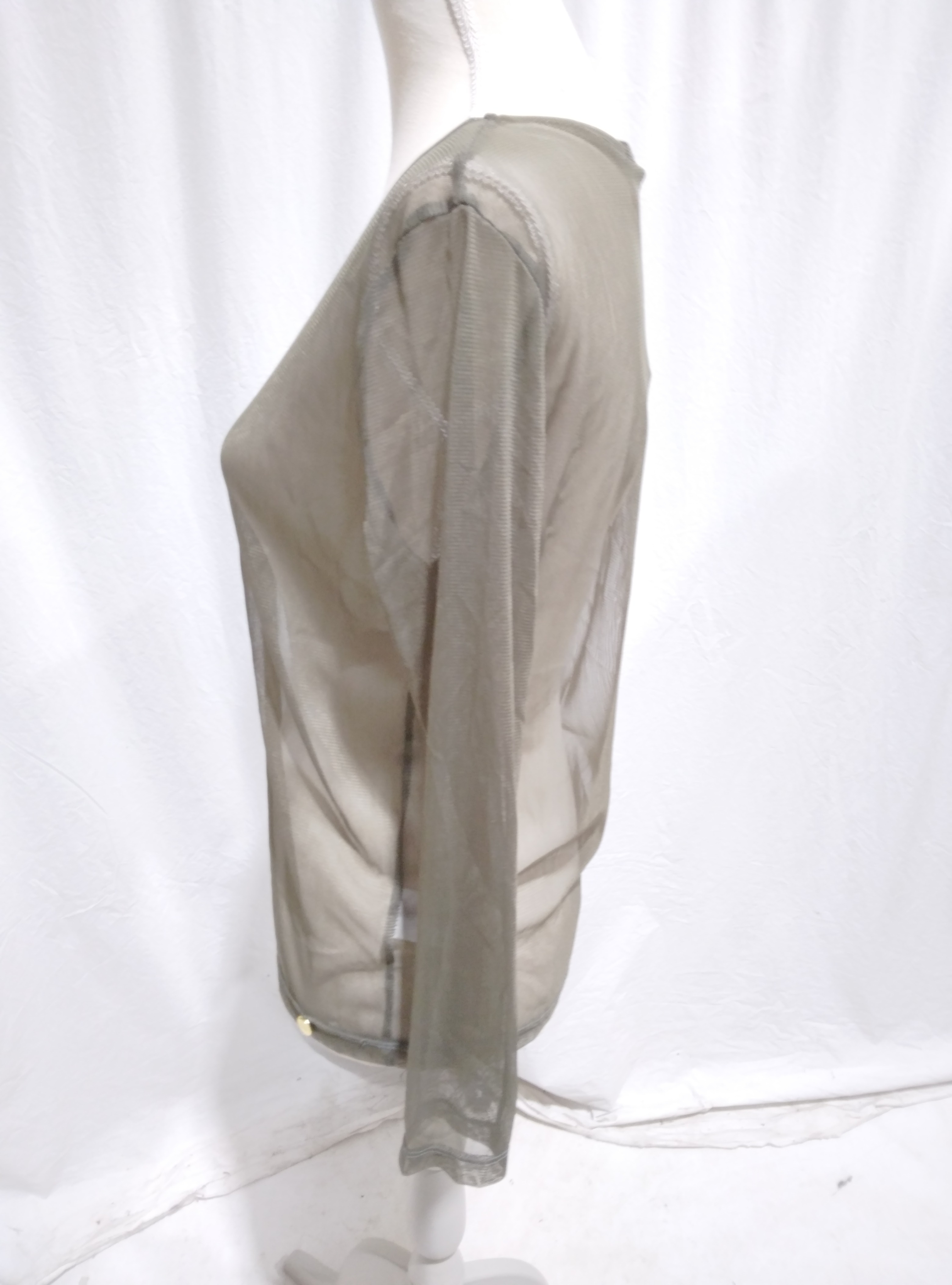 Voir photo 4 de T-Shirt transparent manche longue kaki, "Cindy" - Paul Brial - 4. T-Shirt transparent manche longue kaki, "Cindy" - Paul Brial - 4. Comme neuf - Vue 4 -