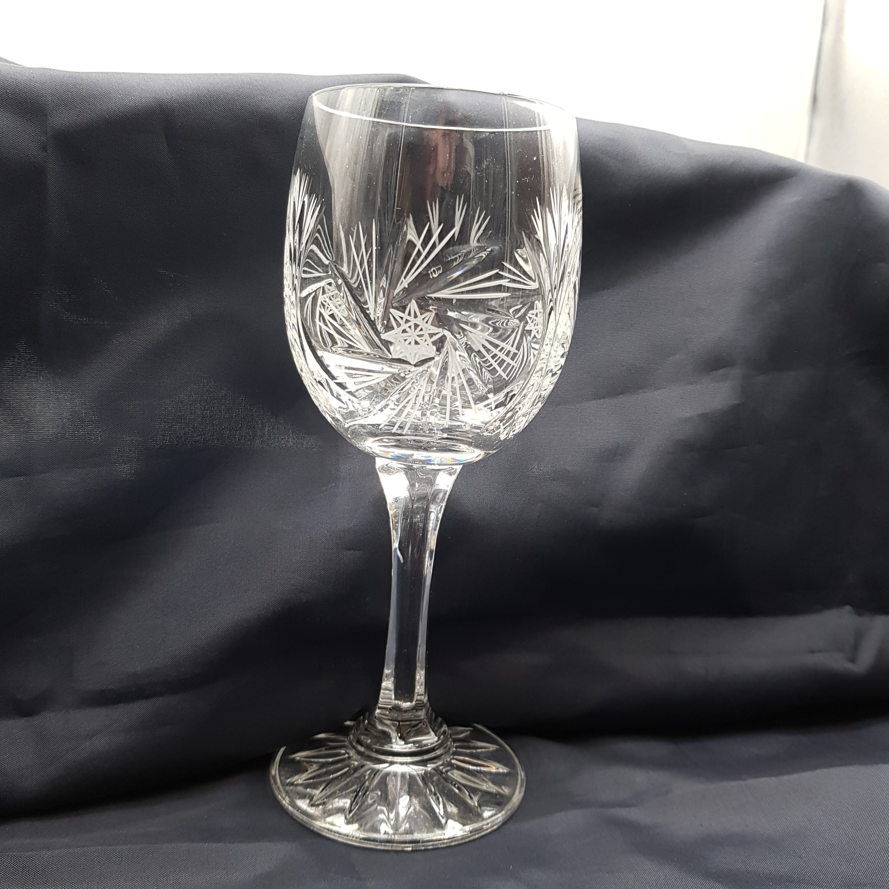 Lot de 6 verres à pied en cristal ( 24 % ) - Monica Zawiercie, Pologne - Très bon état - Photo 2