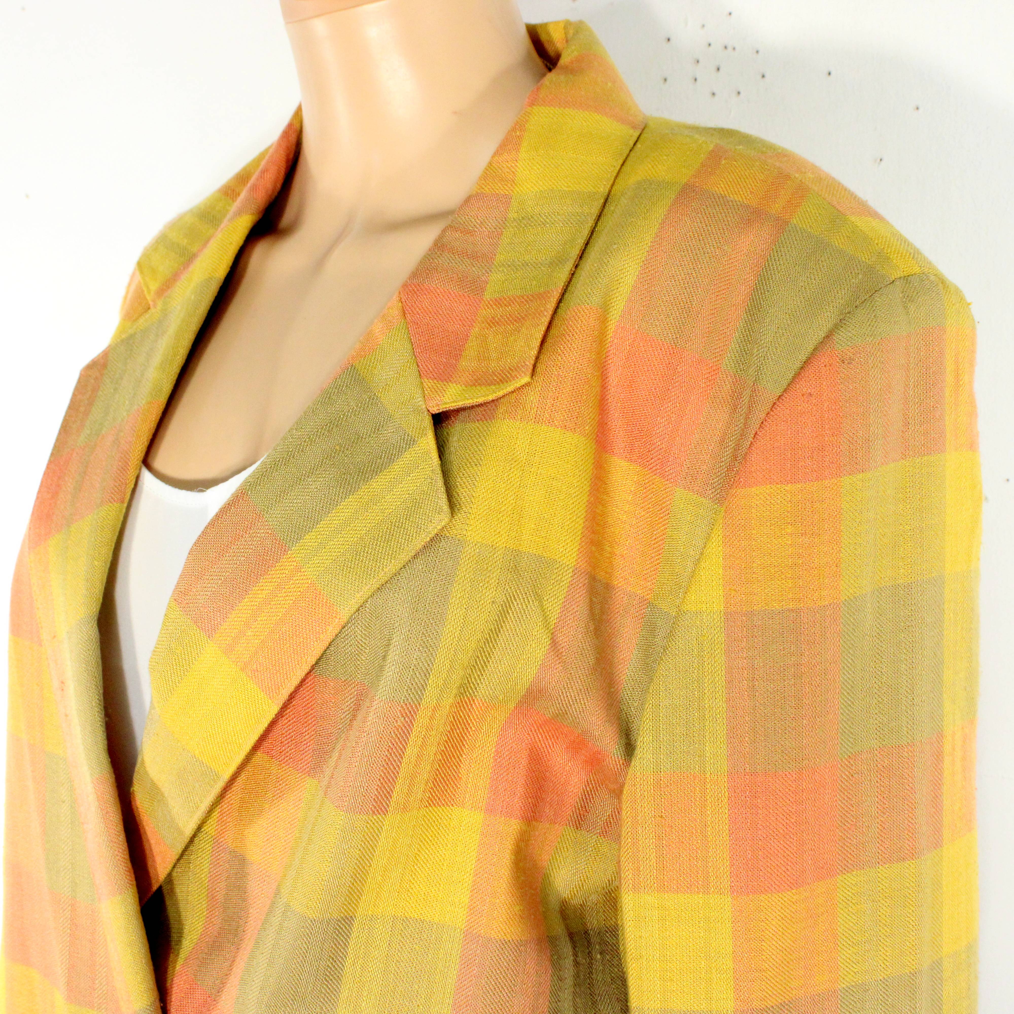 Veste Vintage Femme Tricolores UN JOUR AILLEURS Taille 42 - Photo 4