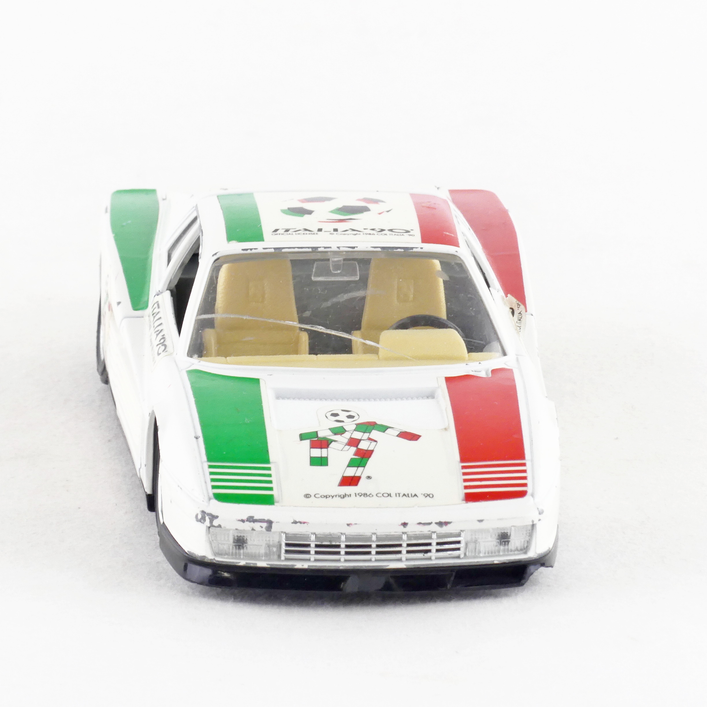 Lot Burago 1/24 - Ferrari Testarossa Blanche + Dodge Viper Bleue - Avec Boîtes
