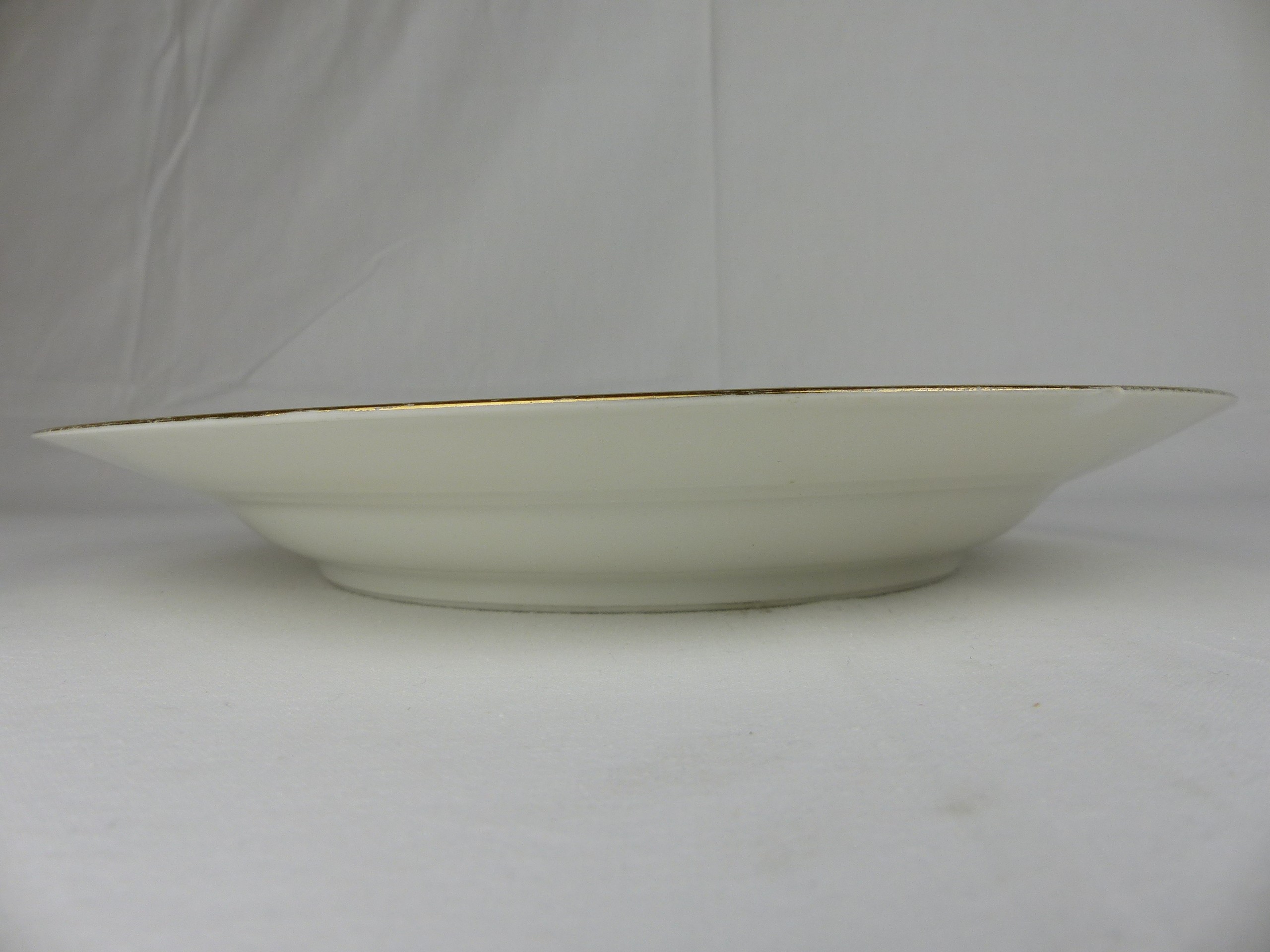 Plat rond en porcelaine de Limoges, Salmon & Cie, ULIM, 1940, France, 32 cm - Bon état - Photo 6