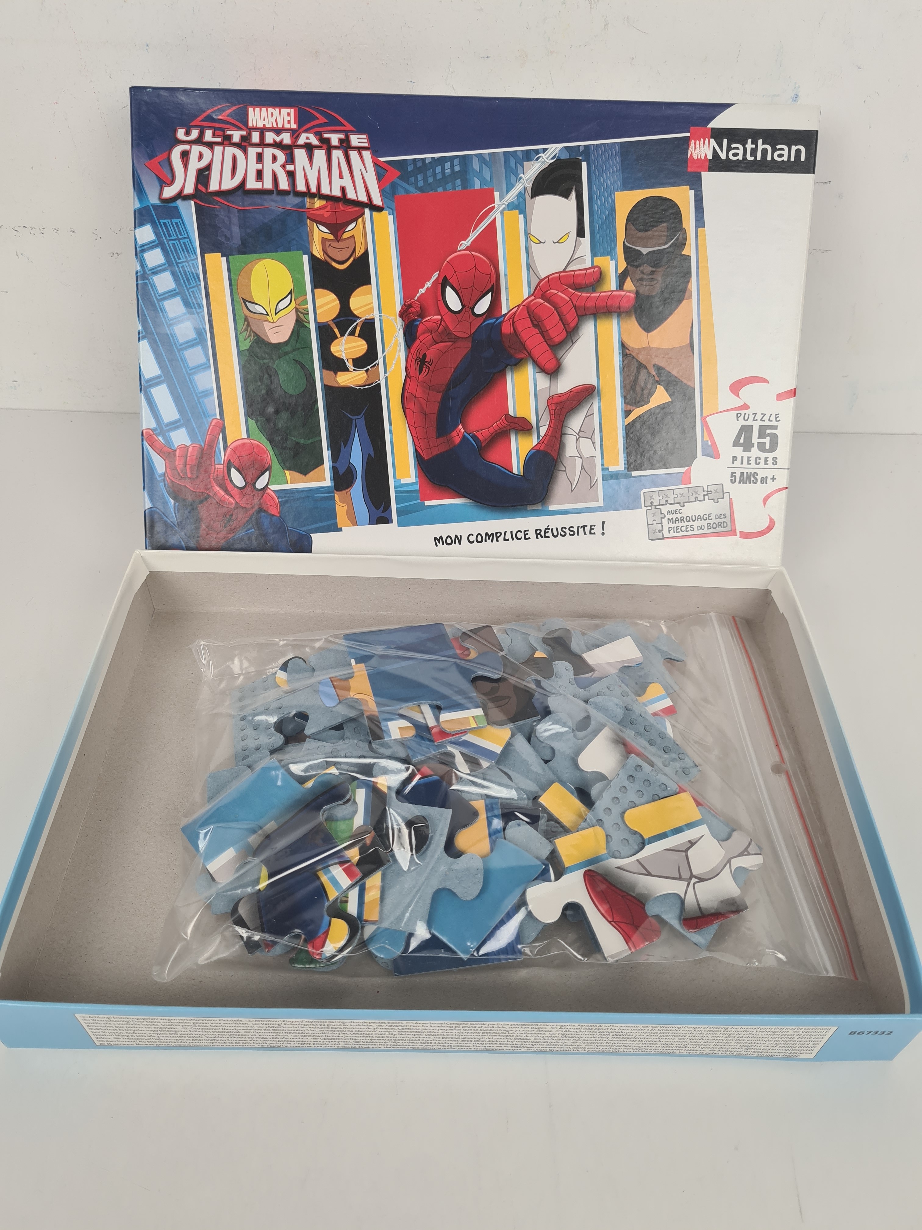 Puzzle - Spider-man ultimate - L'équipe des héros - 45pièces - Nathan - Photo 2
