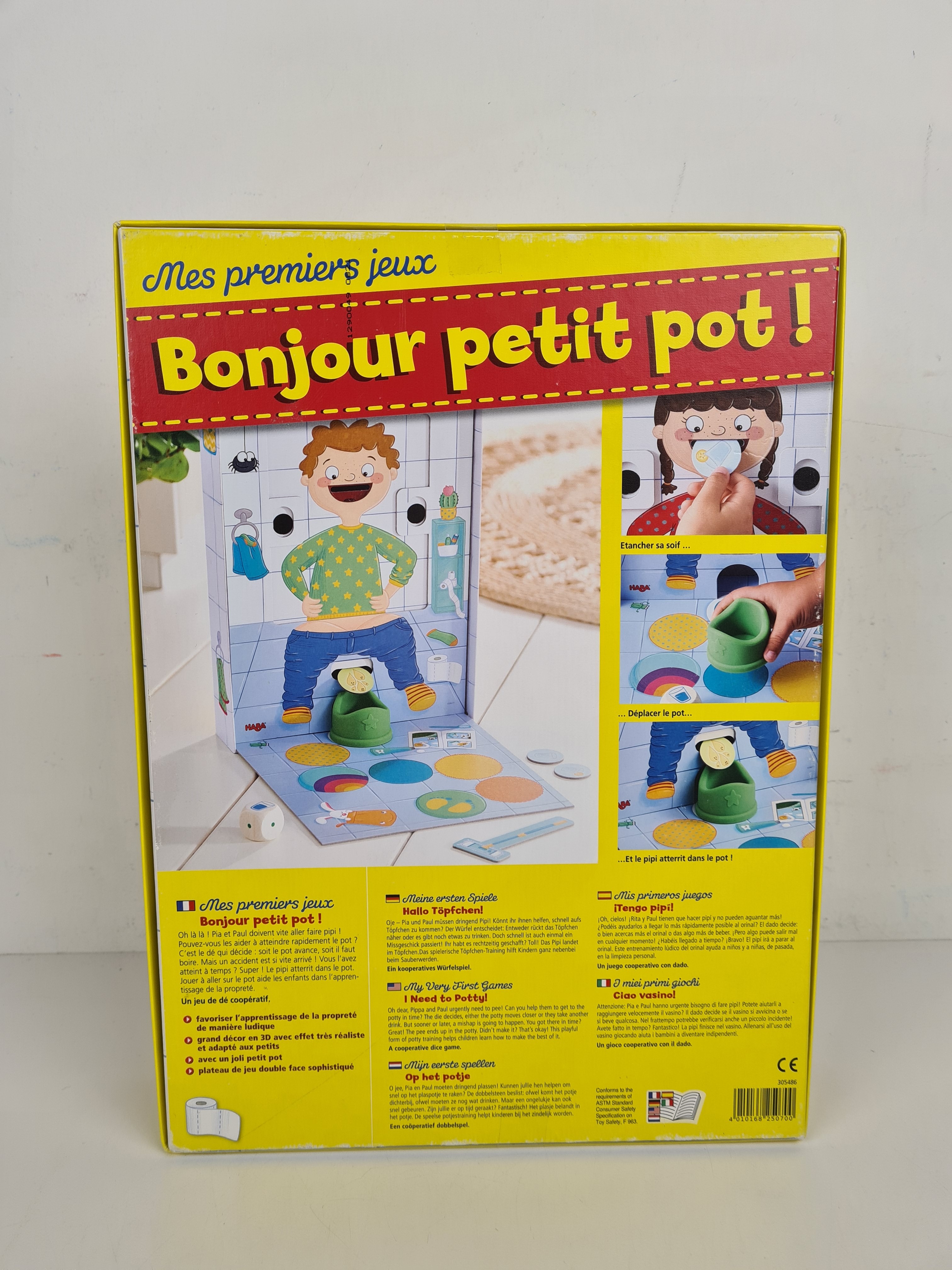 Jeu de coopératif - Bonjour petit pot ! – Haba - 2ans + Bon état - Vue 2 - 