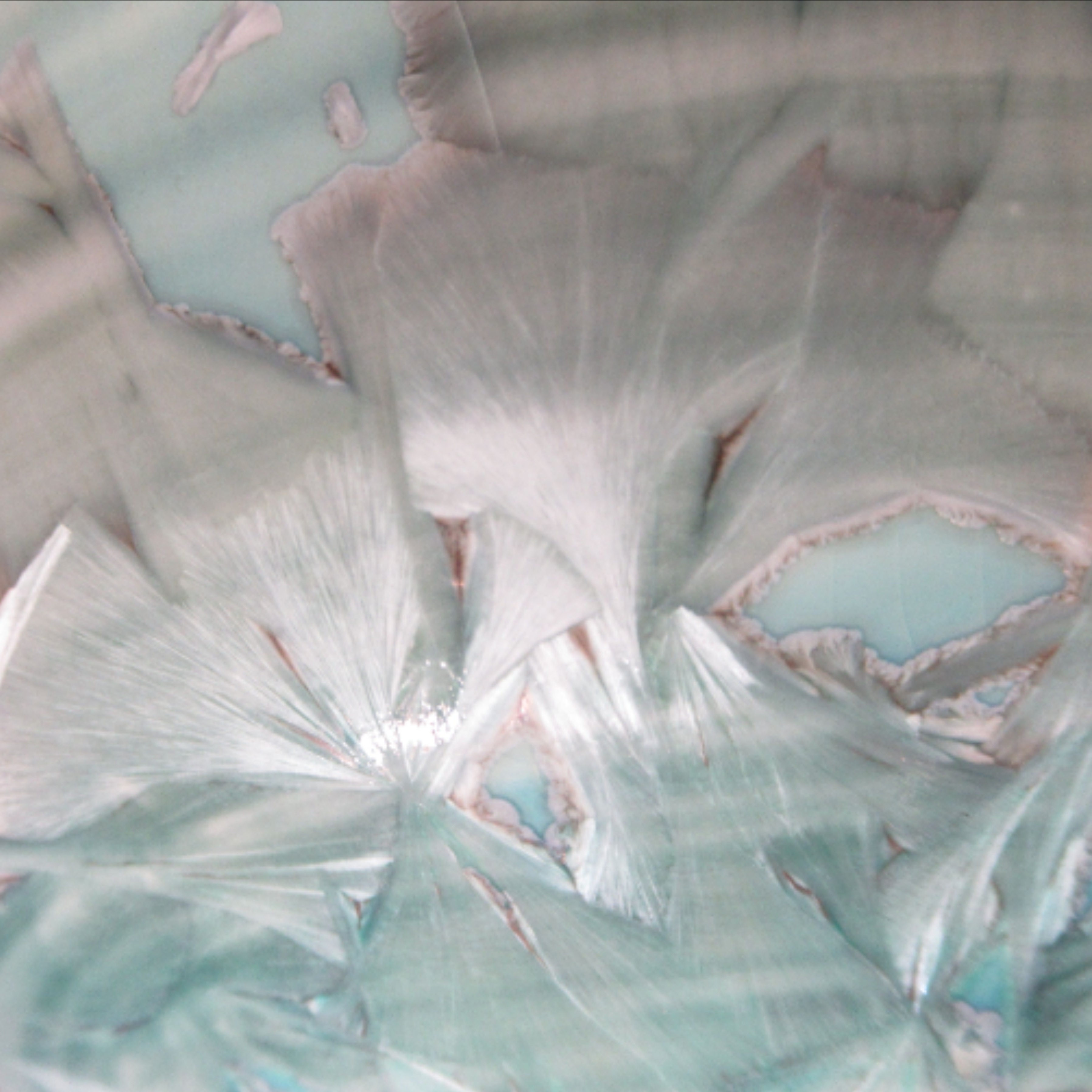 Coupelle en céramique émaillée, finition cristallisée bleu turquoise - Photo 5