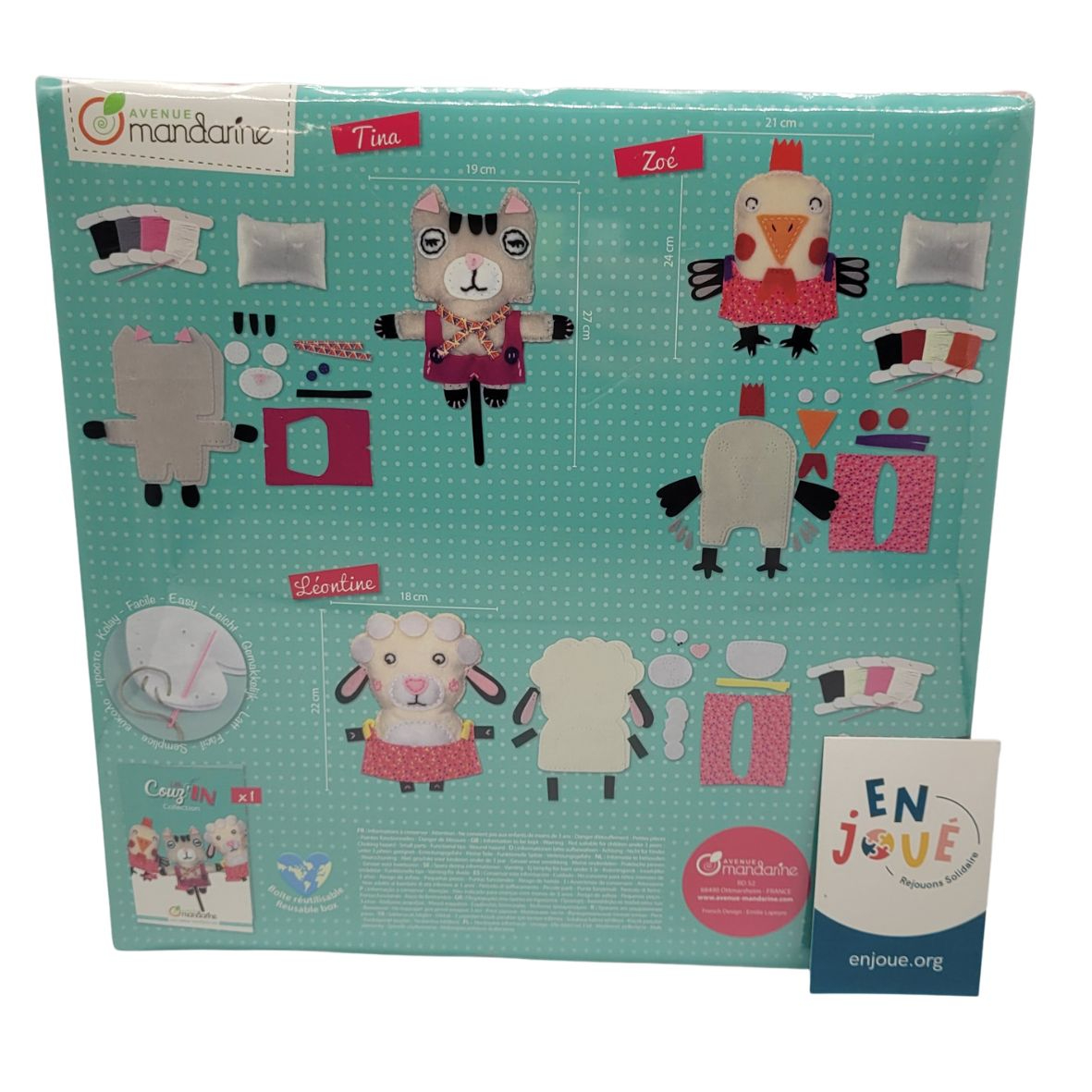 Voir photo 3 de Loisir créatif - Little Couz'in Collection - Avenue Mandarine - À partir de 6 ans. Loisir créatif - Little Couz'in Collection - Avenue Mandarine - À partir de 6 ans. Comme neuf - Vue 3 -