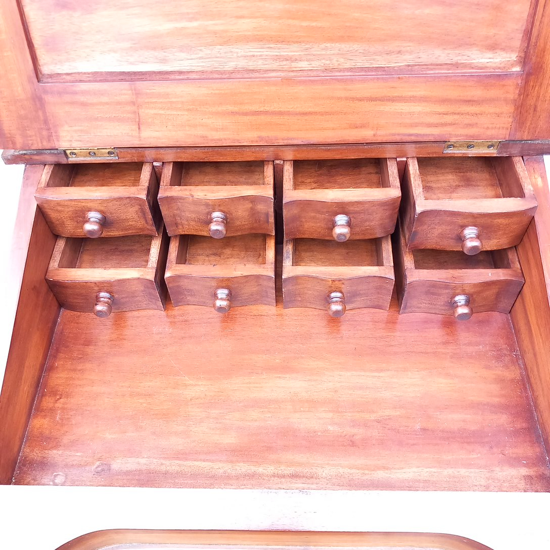 Secrétaire, bureau en acajou style Davenport - État correct - Photo 13