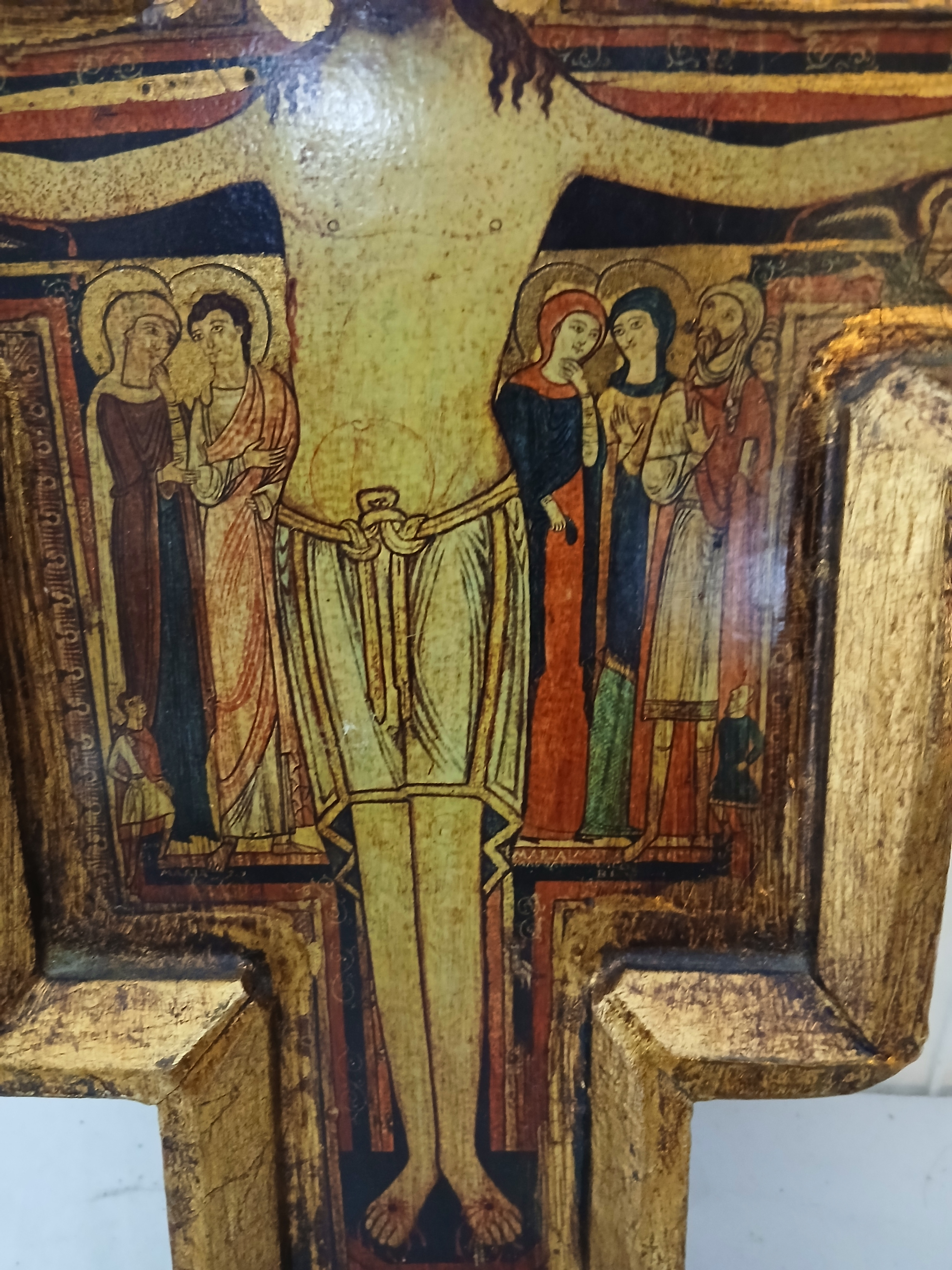 Icone orthodoxe Christ représenté en croix sur bois. - Photo 4