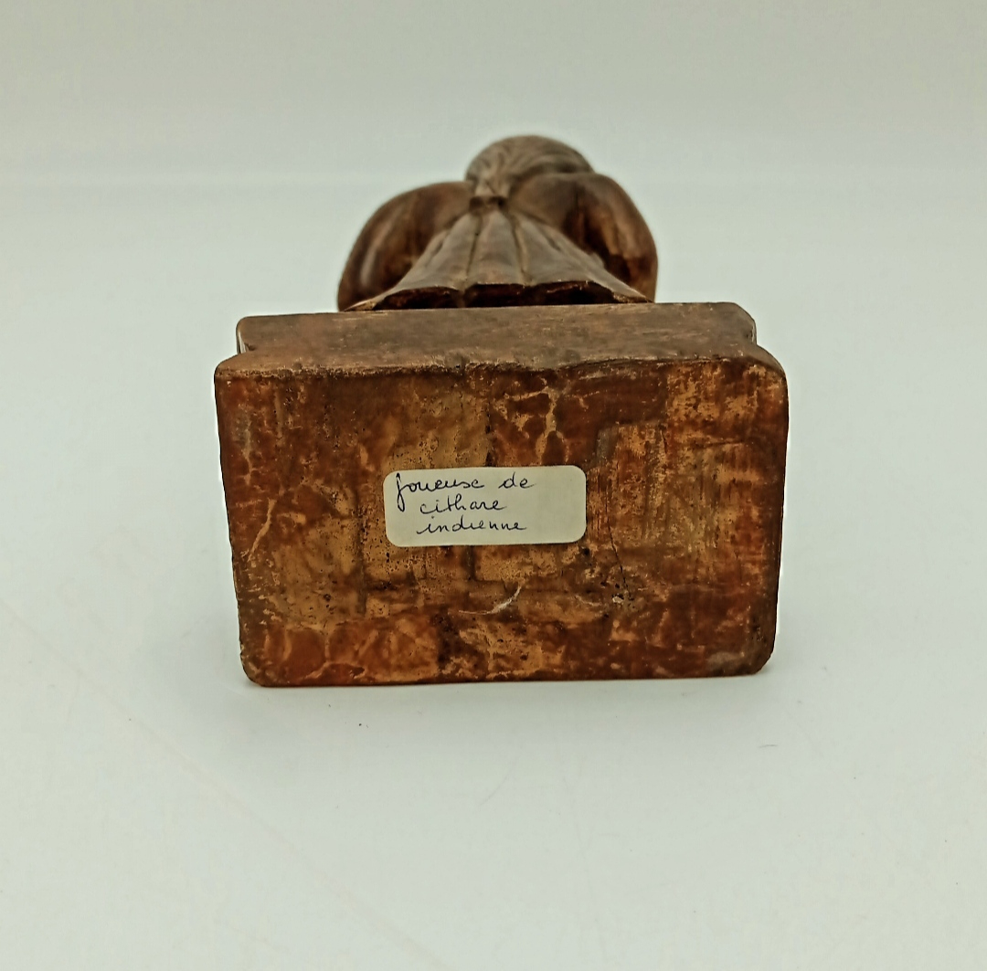 Statuette traditionnelle Indienne en bois - Bon état - Photo 5