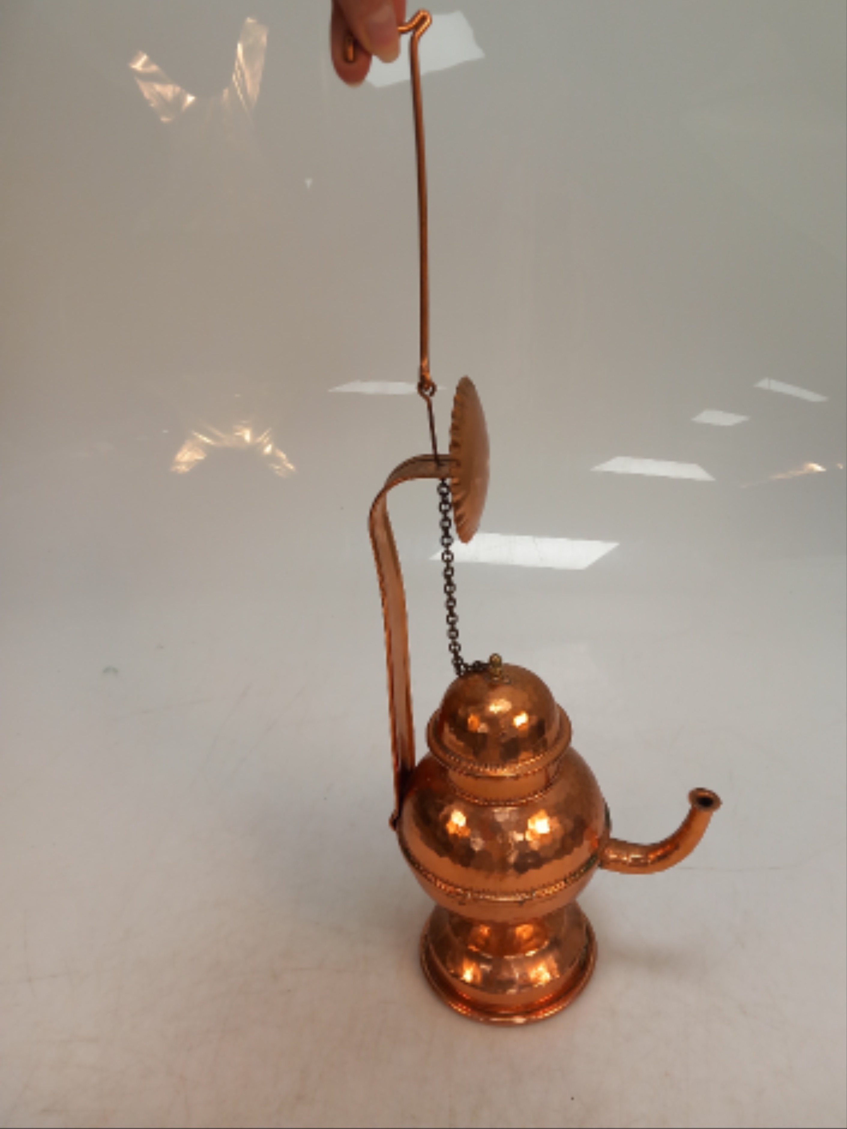 Théière Antique en cuivre, PORTUGAL. - Photo 3
