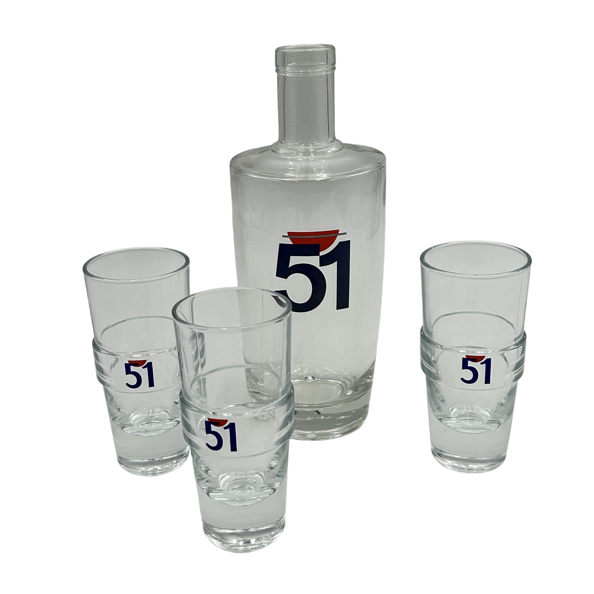 Carafe et verres publicitaires pastis 51 Très bon état -  reconditionné disponible sur Label Emmaüs