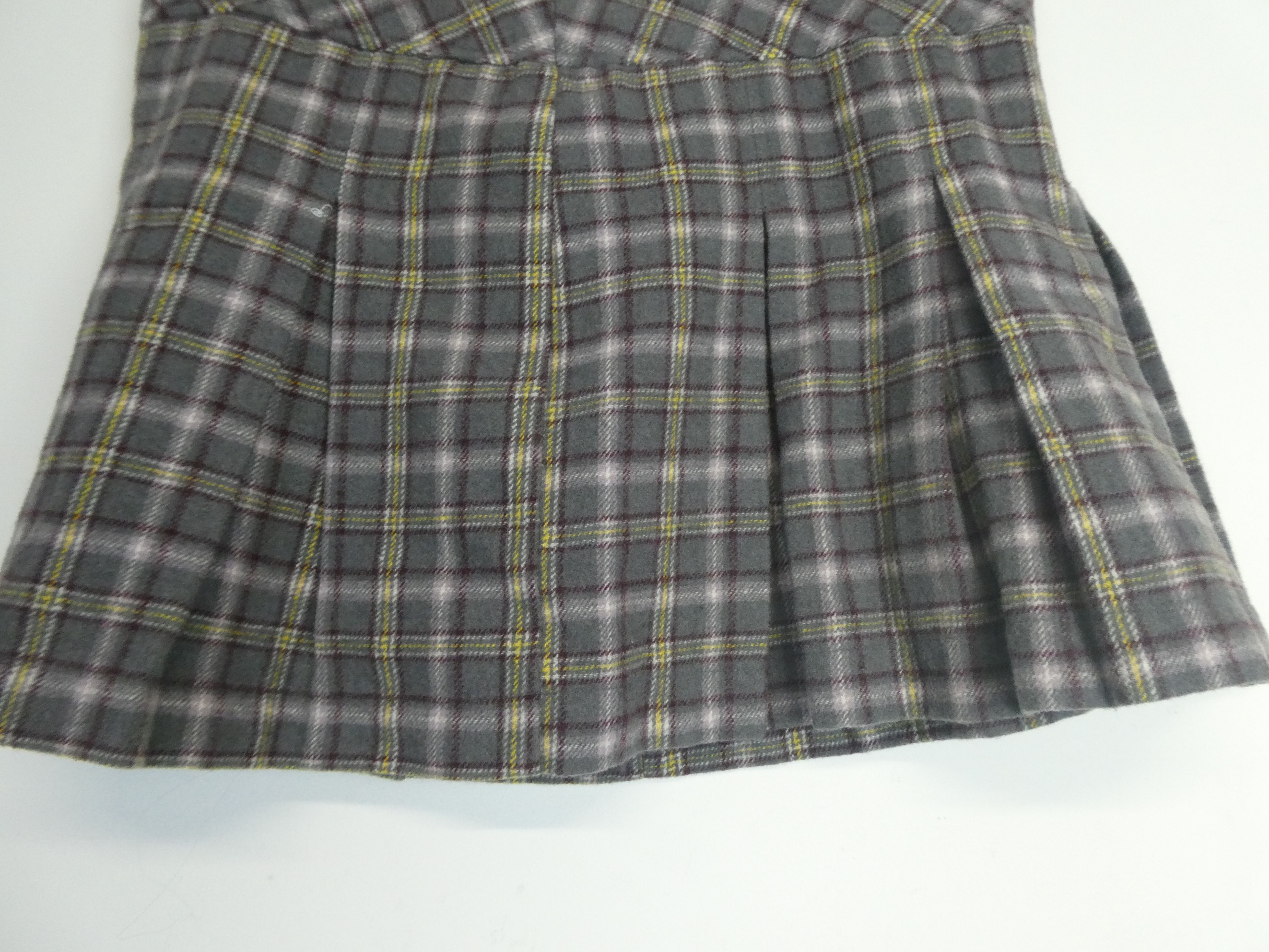 Creeks jupe courte en laine à motif tartan - Taille 44/XXL - Photo 3
