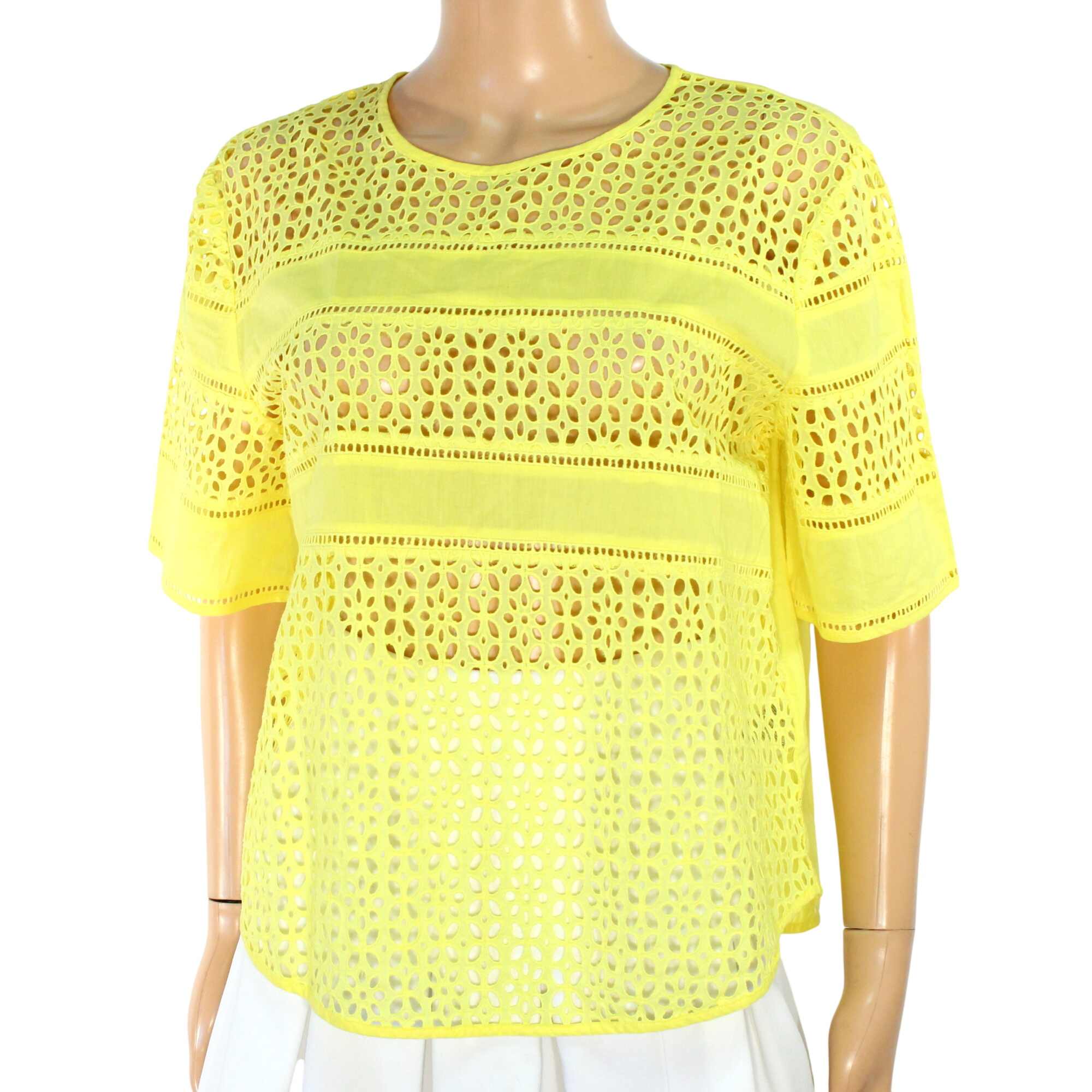 T-Shirt Femme Jaune H&M Taille 44 - H&M - Modalova