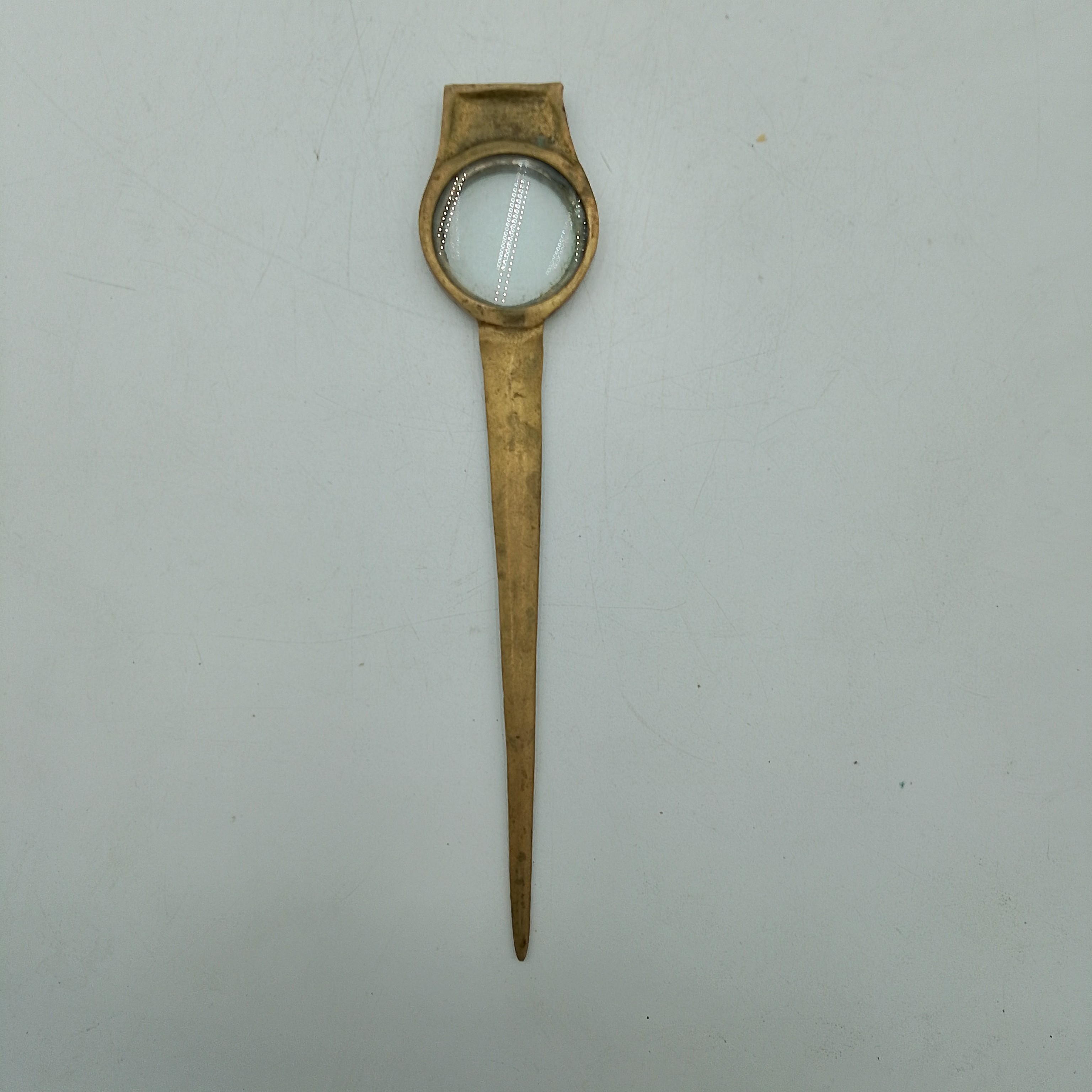Ouvre-lettre laiton ancien - Loupe Bon état - Vue 2 - 