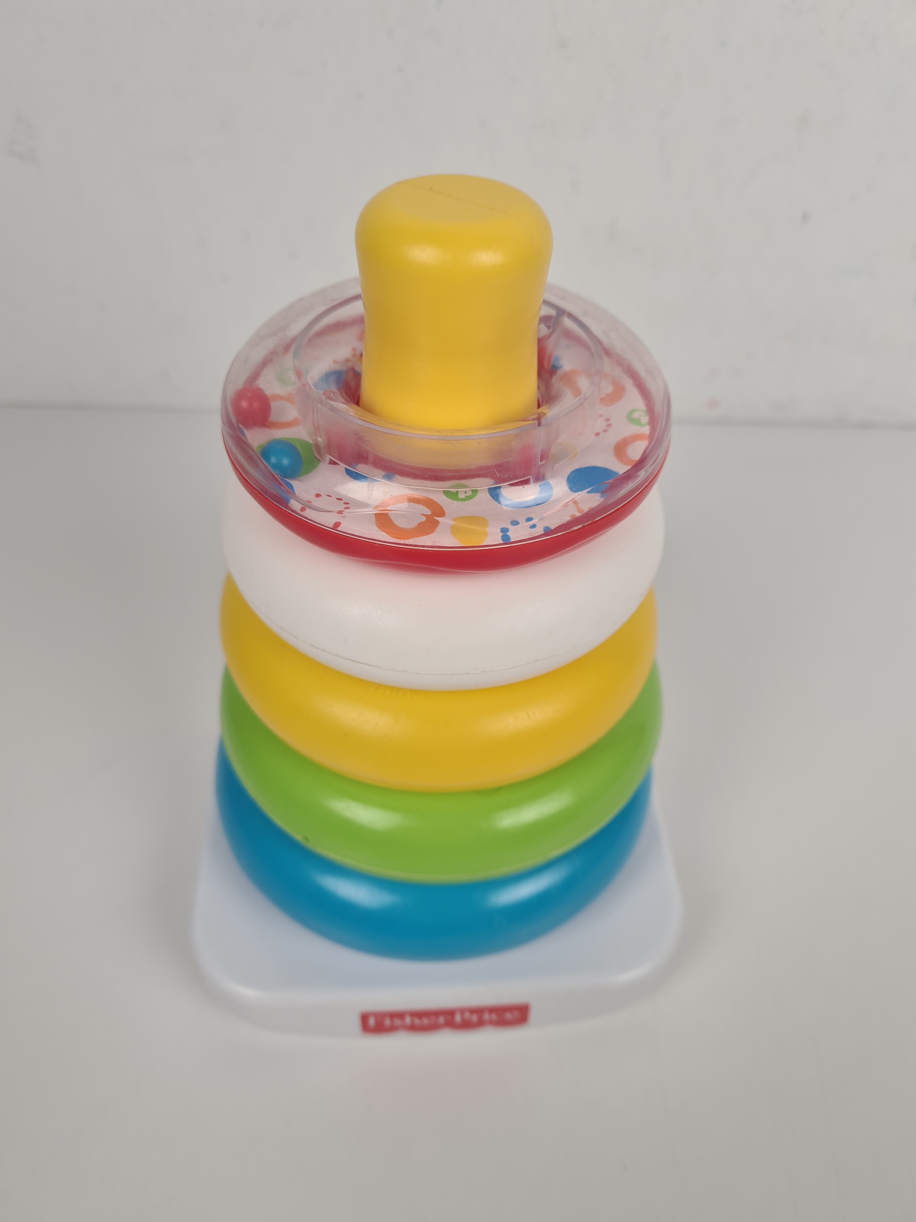 Jouet d’éveil - Pyramide arc-en-ciel - Fisher-Price - 20 cm - 6 mois + - Photo 1