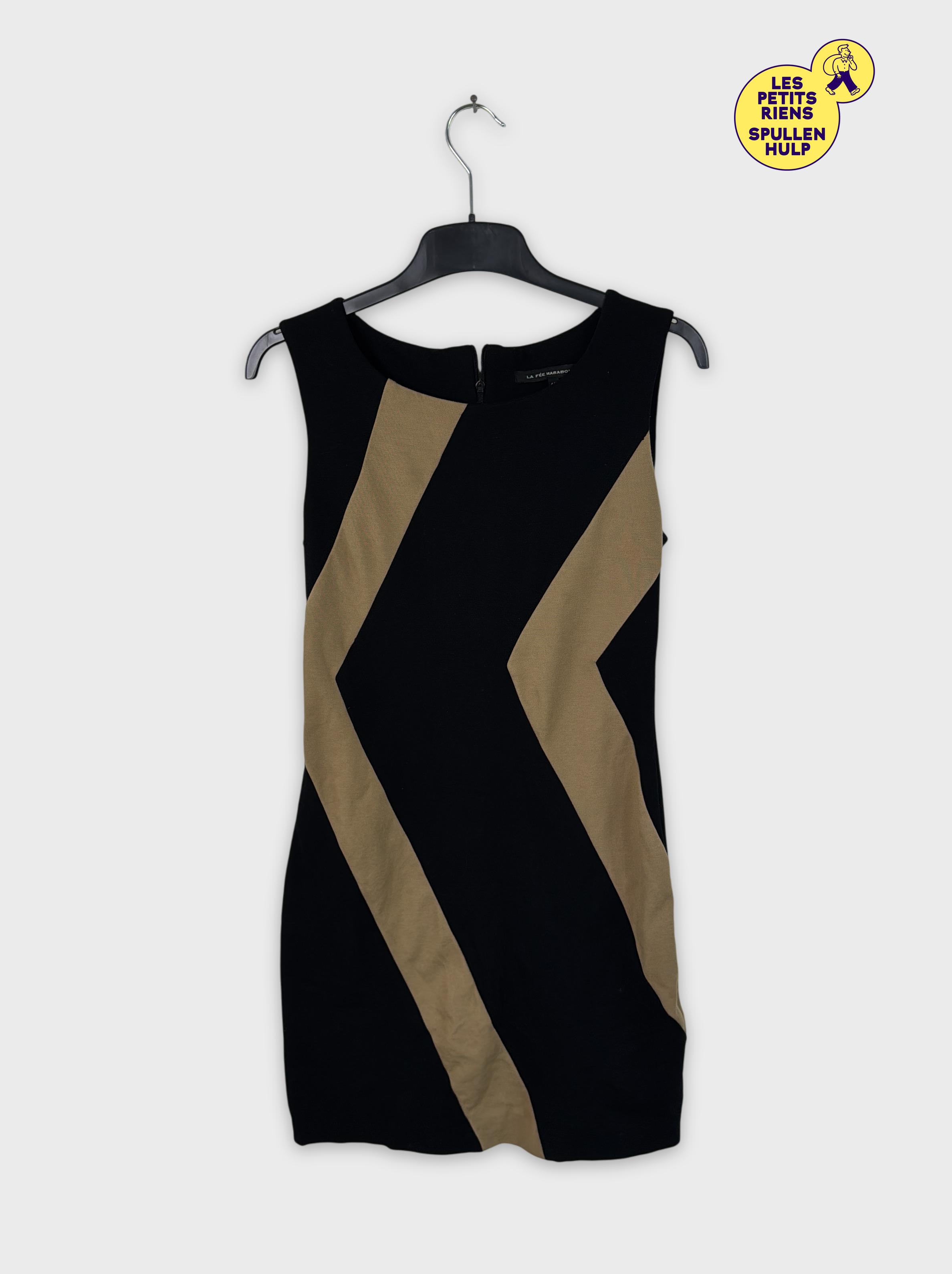 Acheter Robe noire et beige à motifs géométriques La Fée Maraboutée L 40 💛 Très bon état - 30,00 € Robe noire et beige à motifs géométriques La Fée Maraboutée L 40 💛 Très bon état - reconditionné disponible sur Label Emmaüs