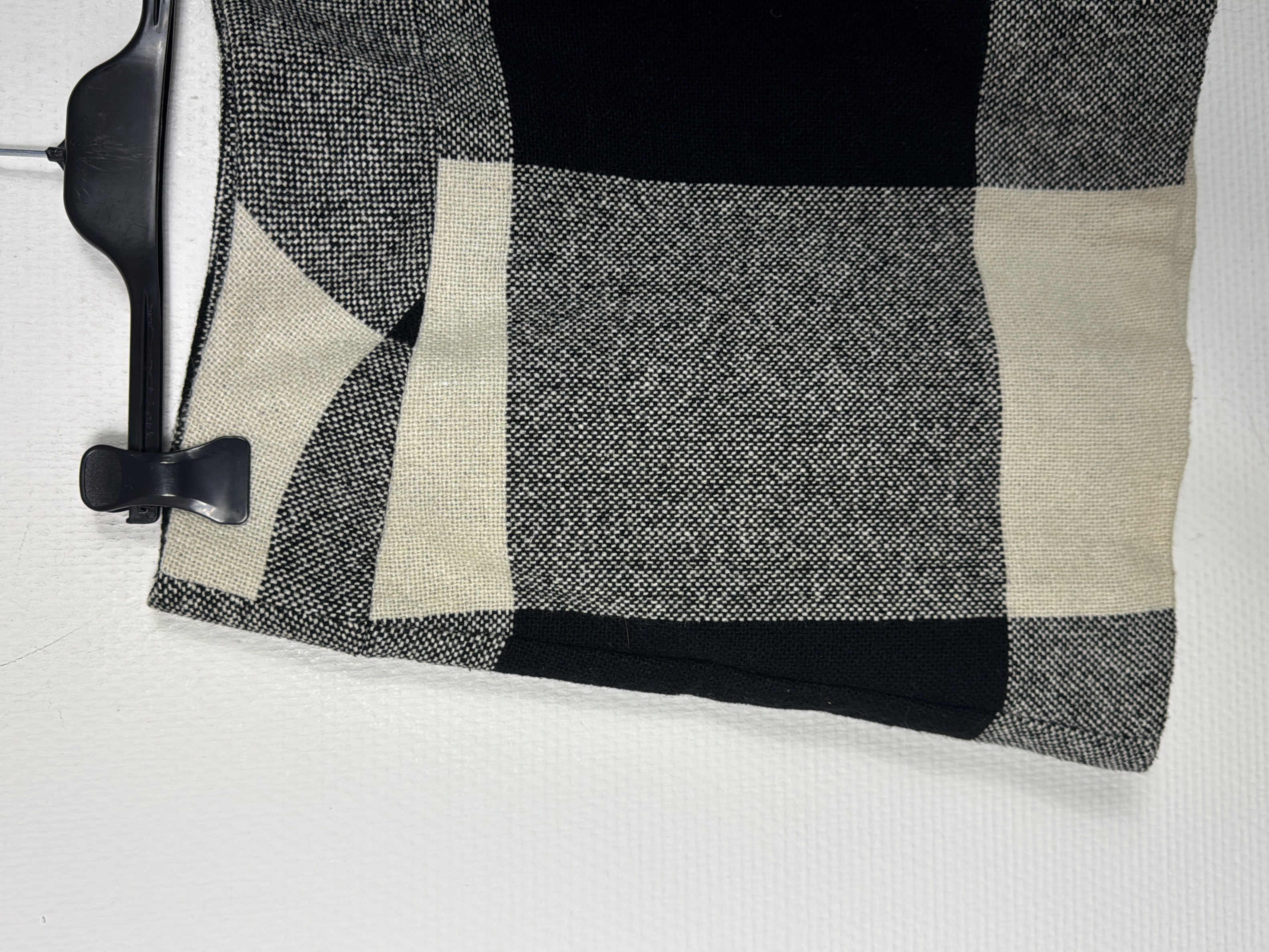 Mini-jupe Promod à carreaux noir et crème XL 42 Très bon état - Vue 3 - 