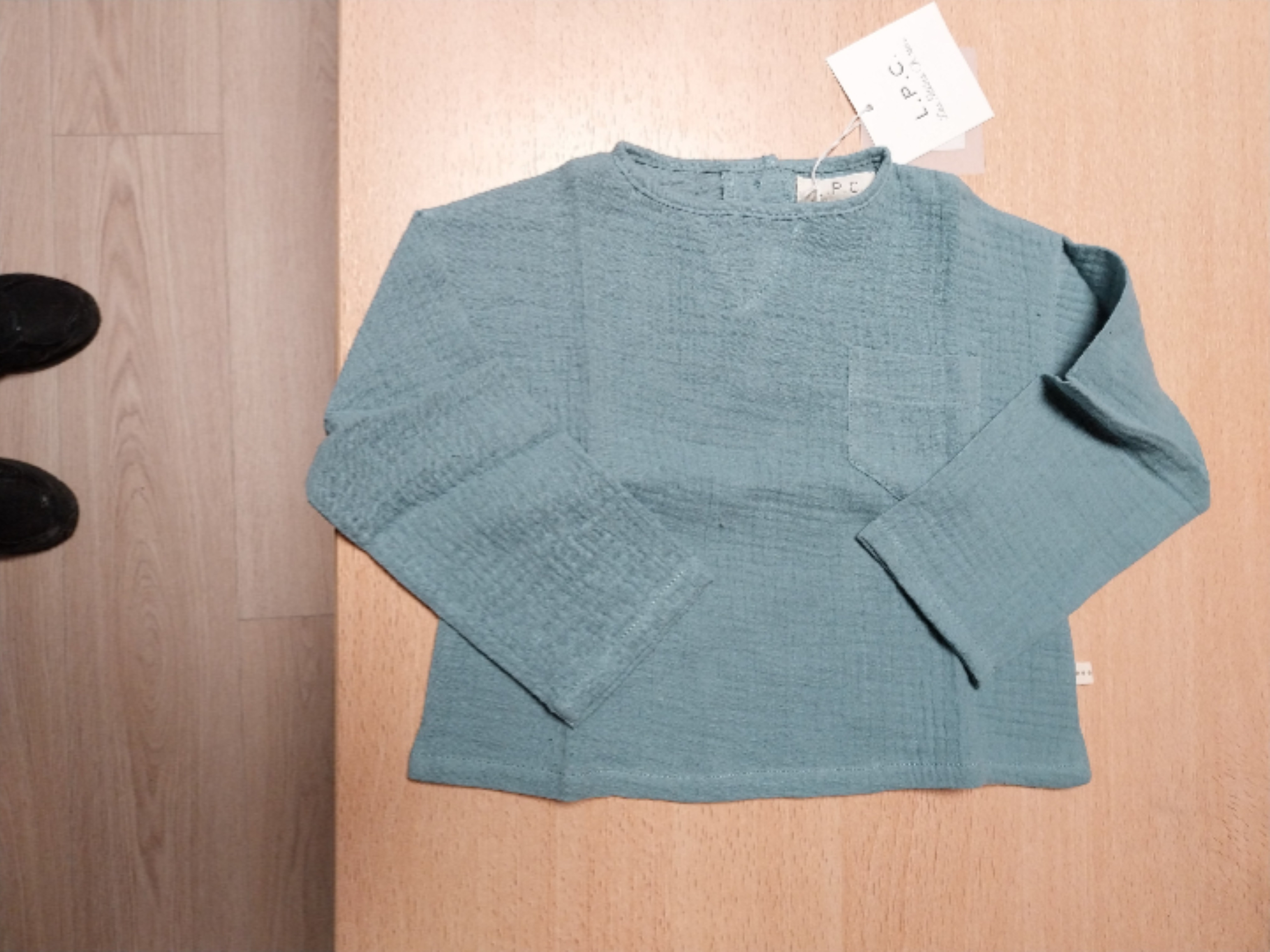 t-shirt manche longue bleu bebe12M - Photo 0