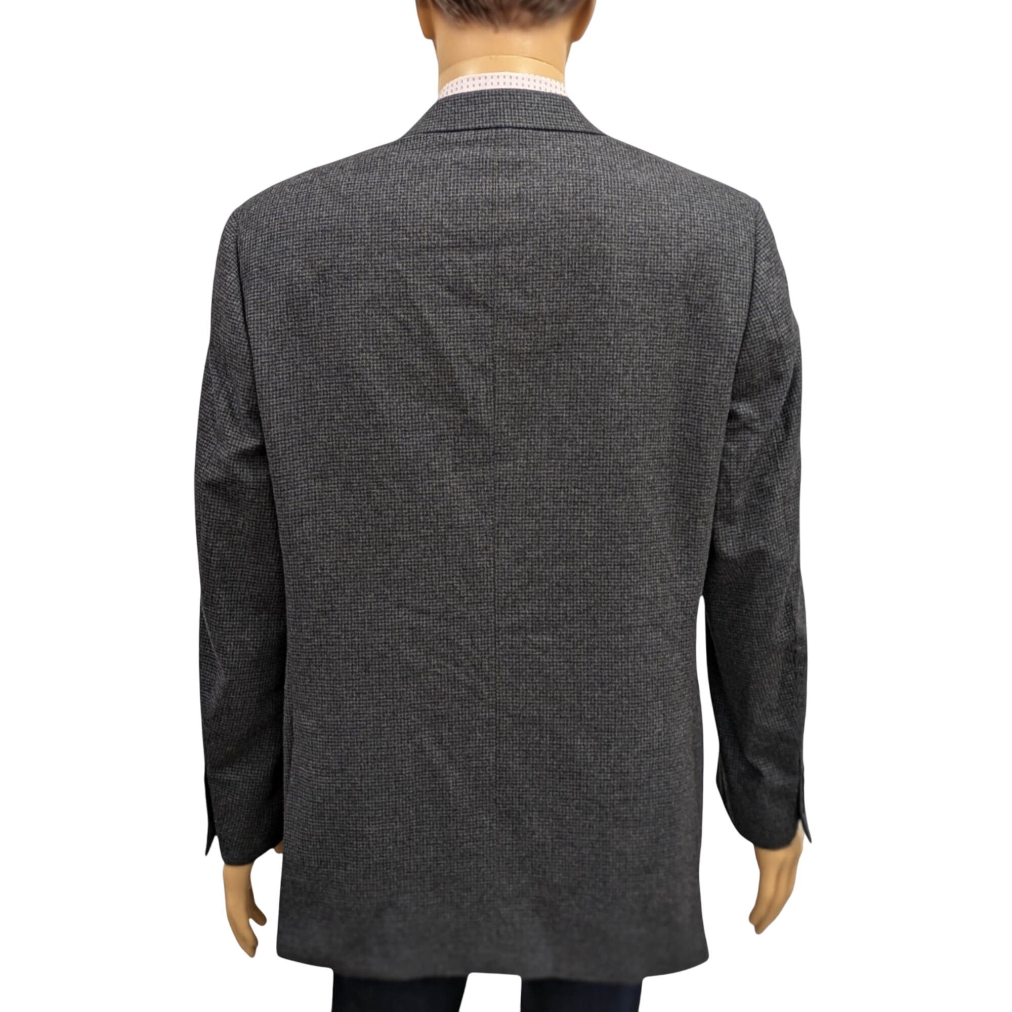 Veste de costume Canali T 56 Blazer en laine et cachemire gris/bleu - Photo 3