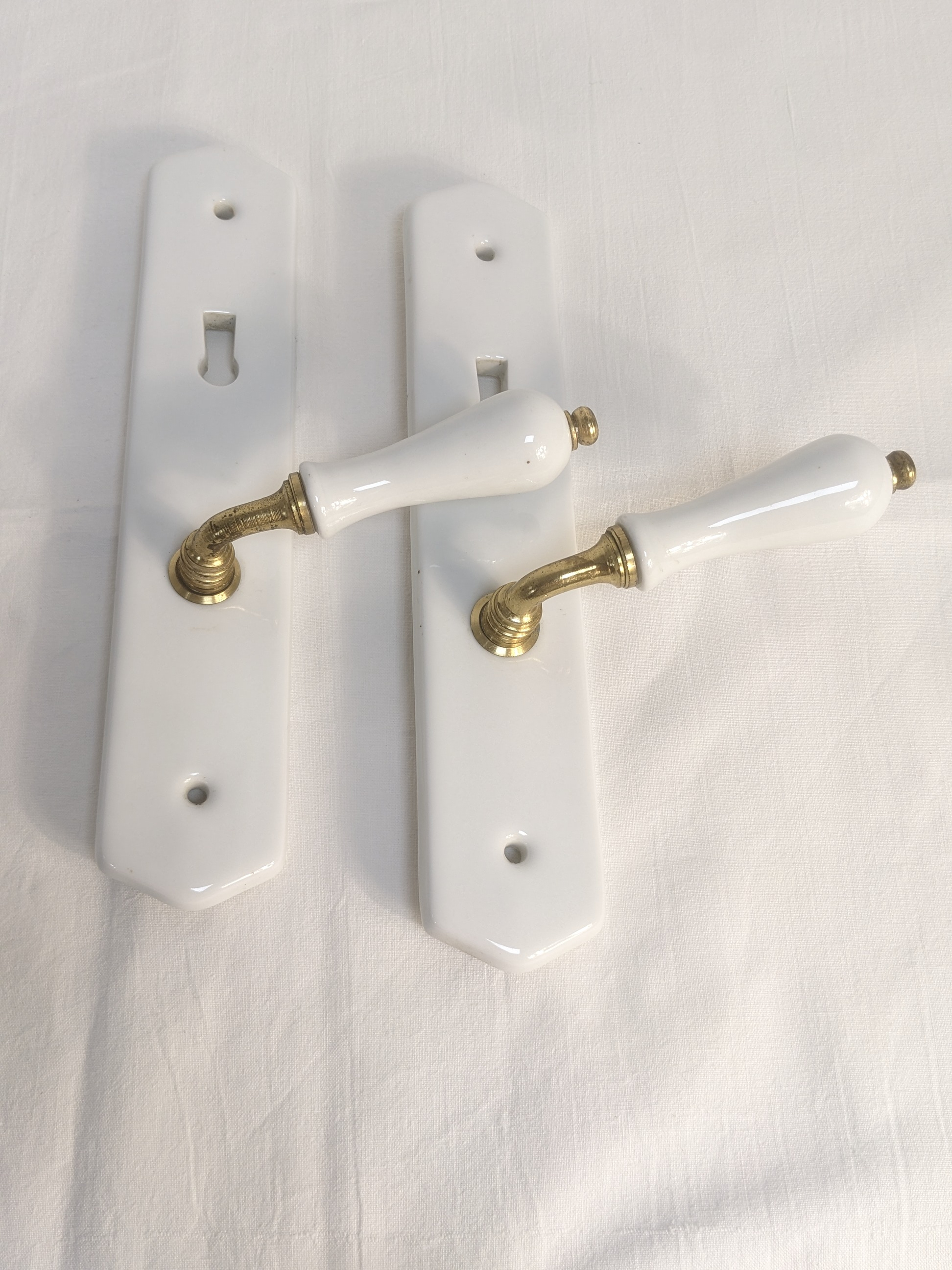 Poignées de porte en céramique style rétro - Photo 3