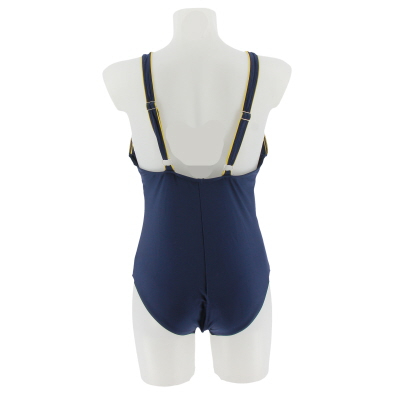 Maillot de bain bleu imprimé fil jaune - femme - ocenasun 10 - taille 42 - Photo 1