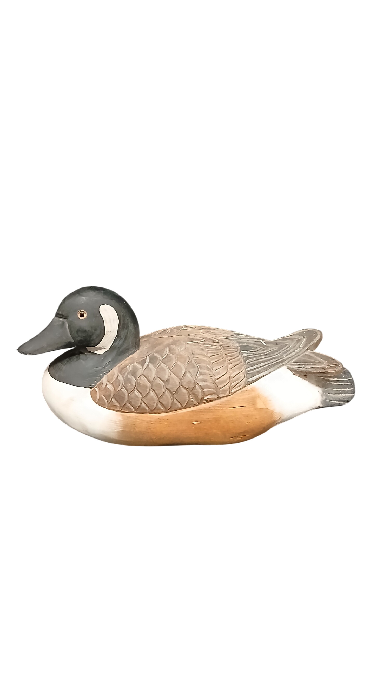 Statue de canard en bois sculptée 🦆 - Photo 0