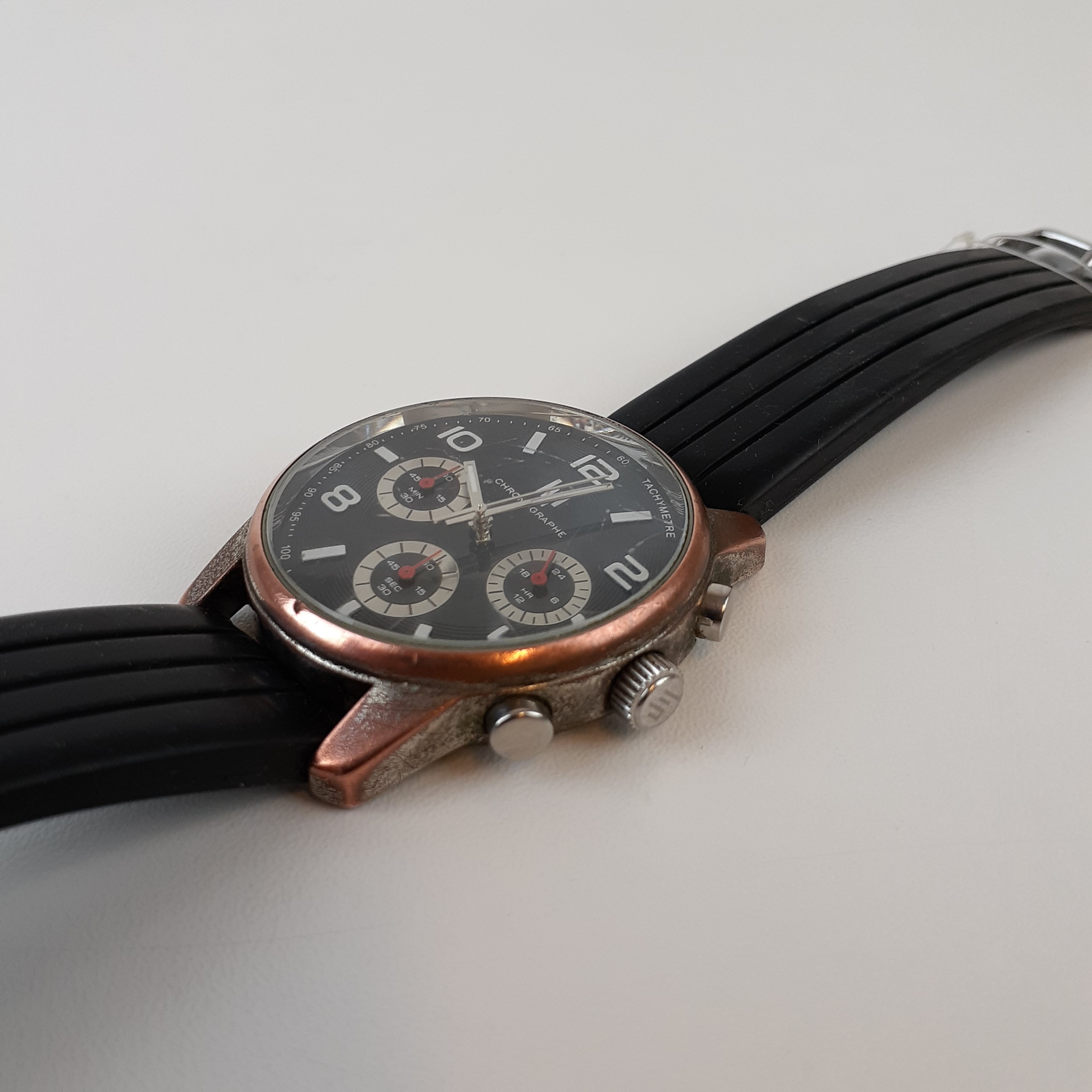 Montre homme - LIP Chronographe quartz - 3 ATM Bon état - Vue 2 - 