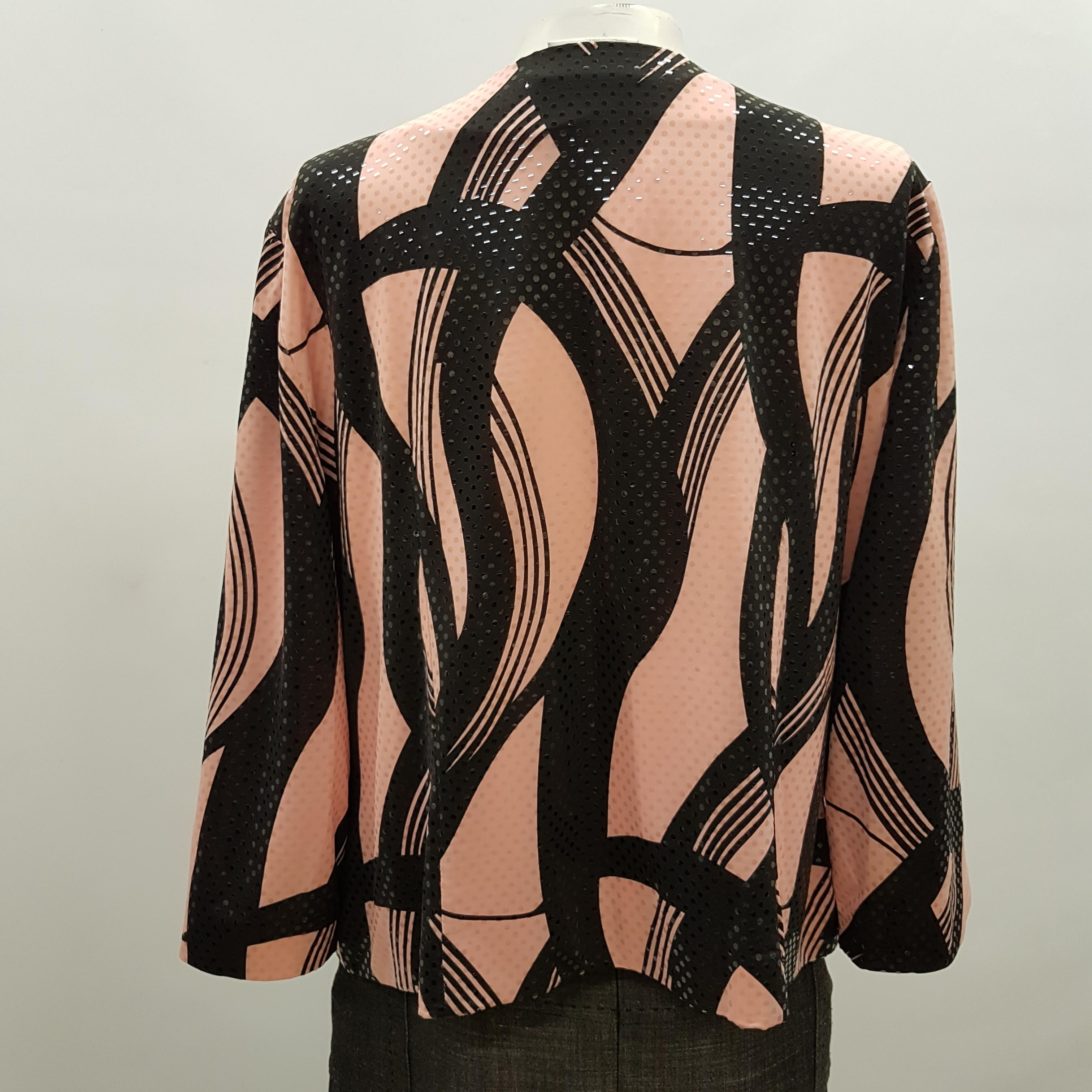 Veste de fête rose et noire - JOSEPH RIBKOFF - taille 44 - Photo 1