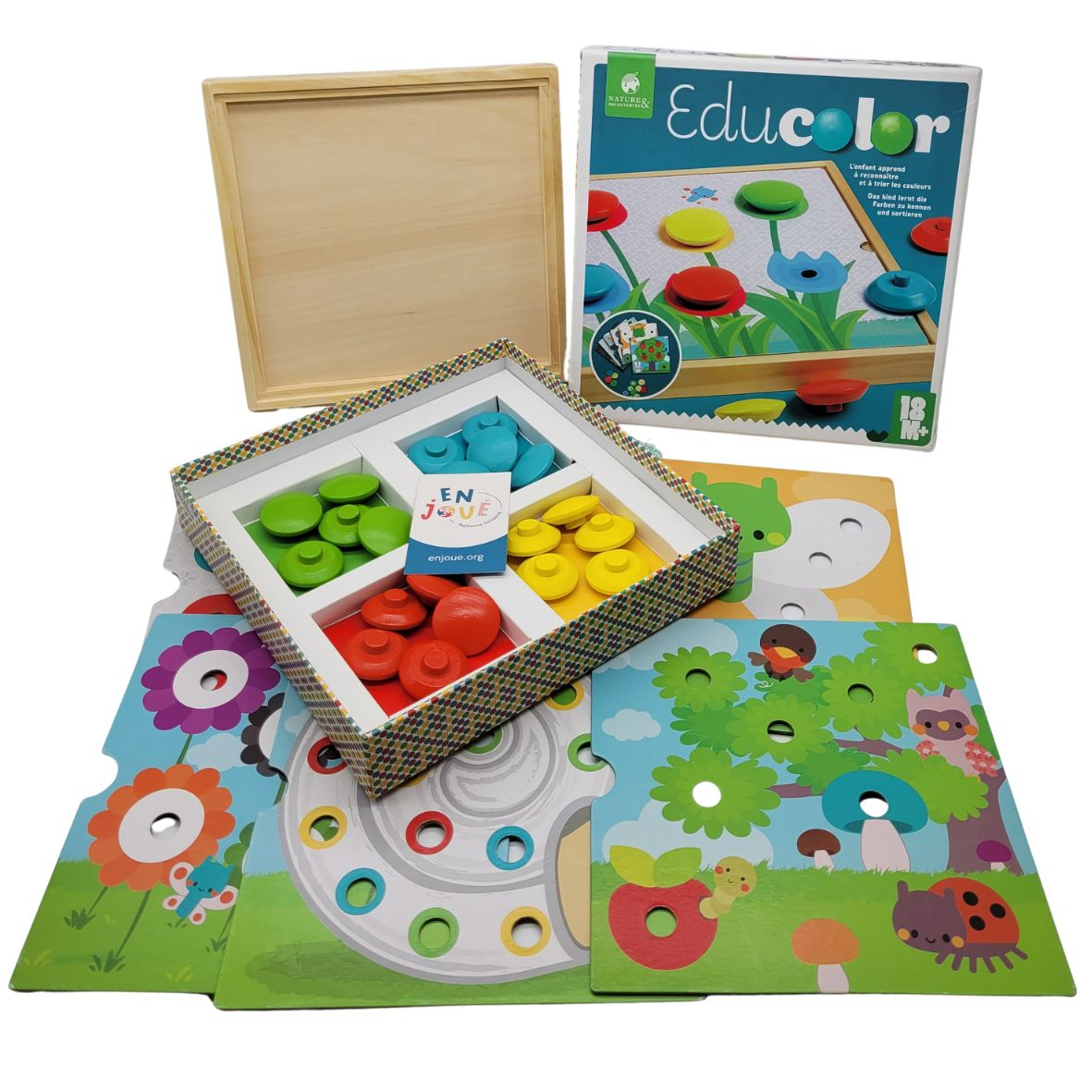 Voir photo 2 de Jeu éducatif - Jeu de découverte Nature et Découvertes Educolor - Dès 18 mois. Jeu éducatif - Jeu de découverte Nature et Découvertes Educolor - Dès 18 mois. Bon état - Vue 2 -