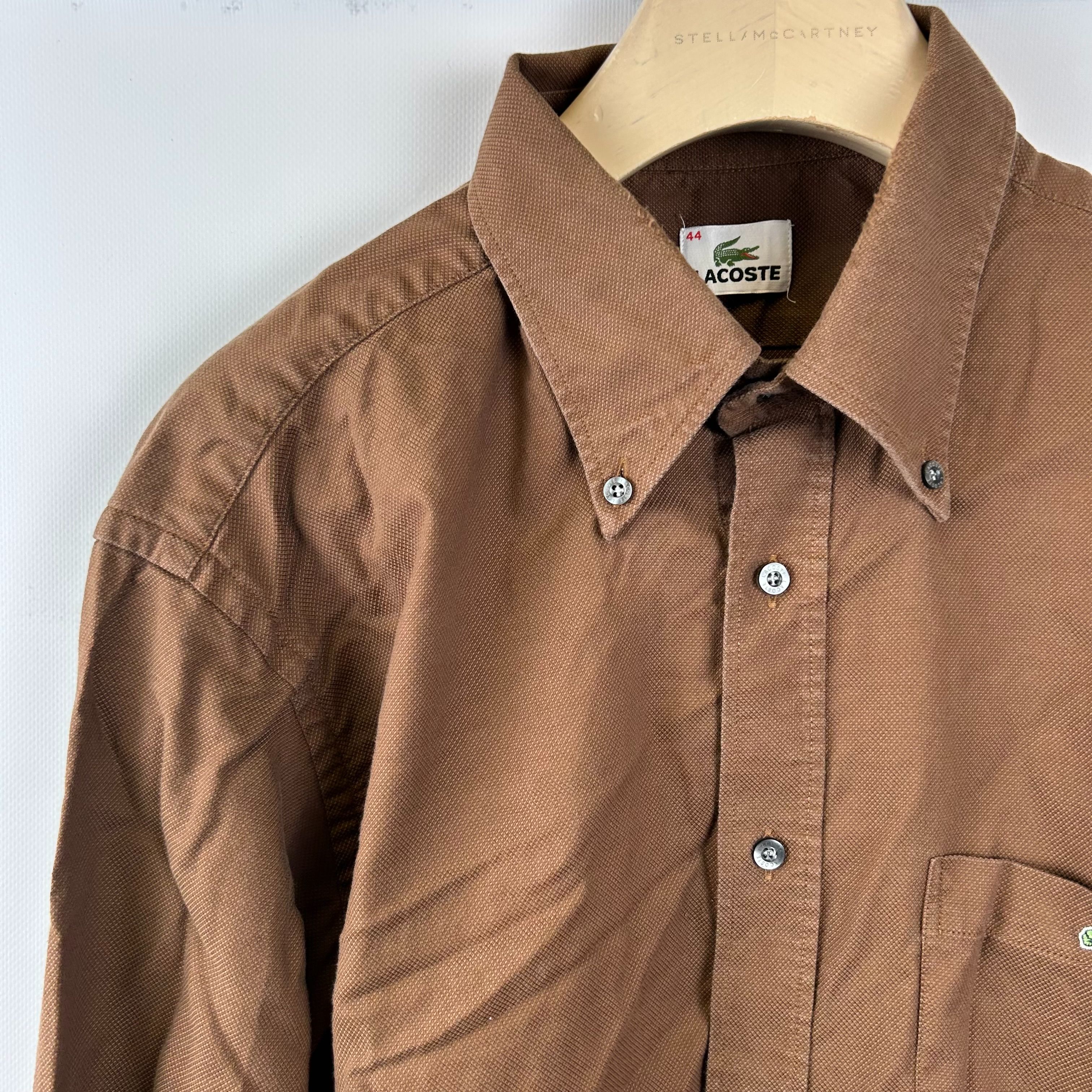 Lacoste - Chemise marron - Taille 48 - Photo 2