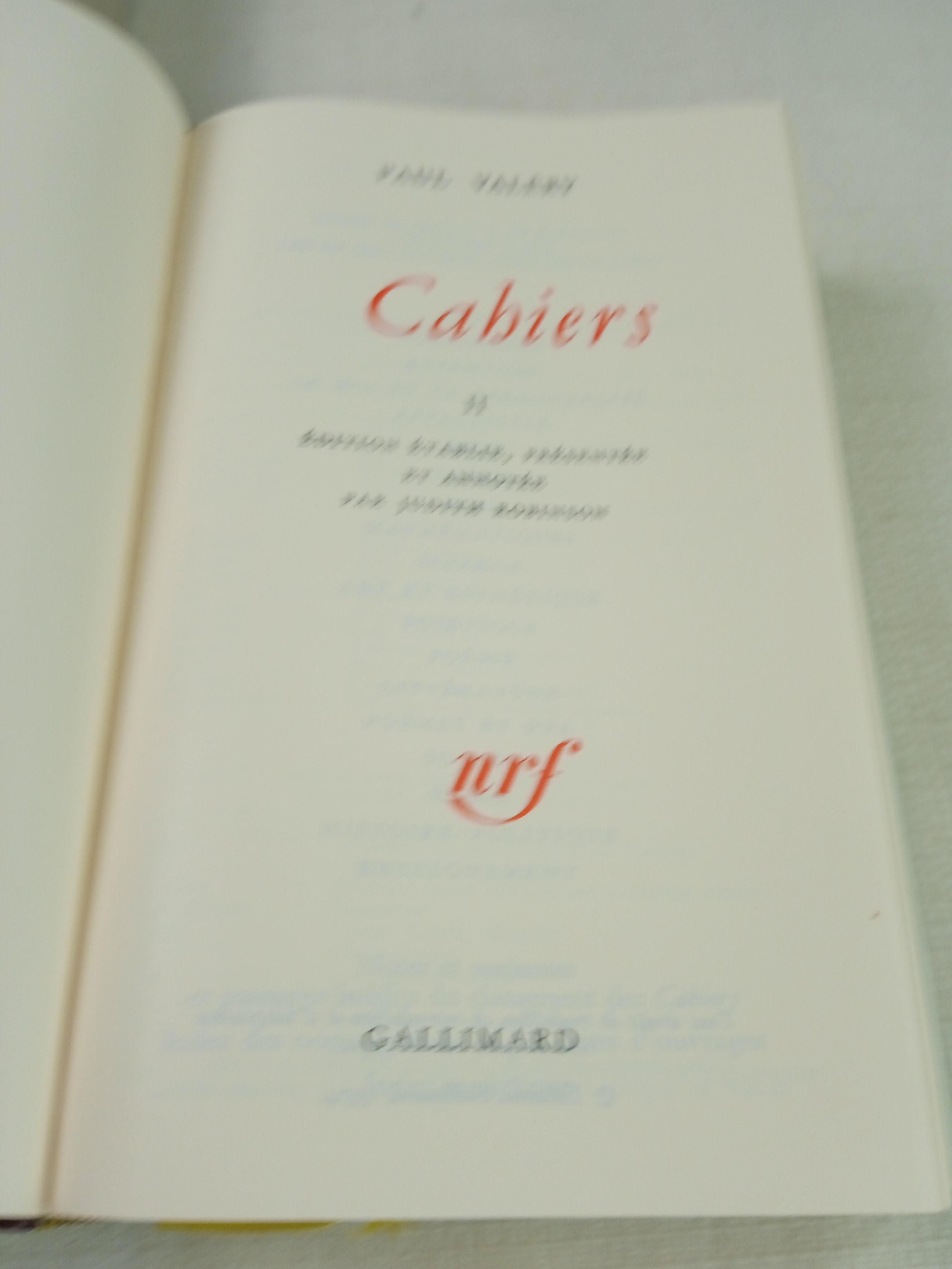 Cahier tome 2 de Paul Valery - Photo 2