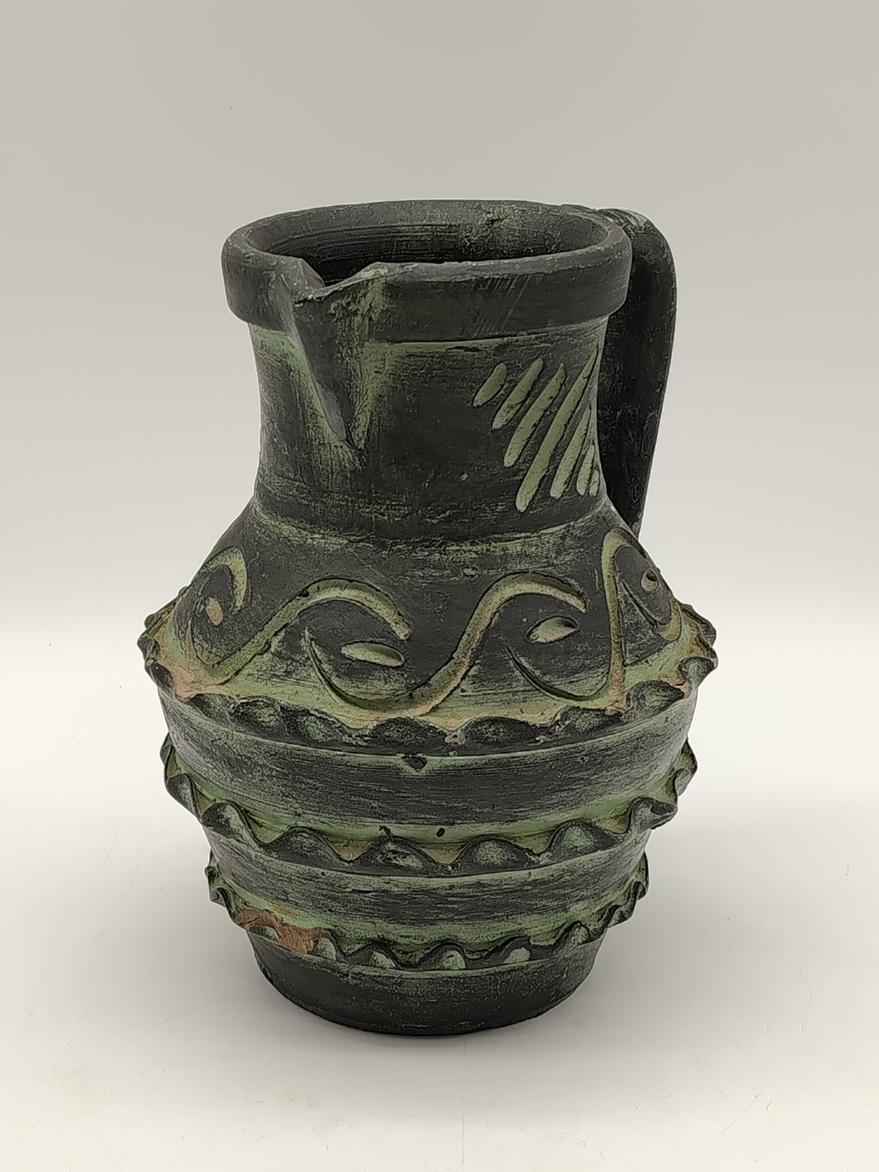 Vase pichet en terre cuite signé Francisco Figueras Très bon état - Vue 2 - 