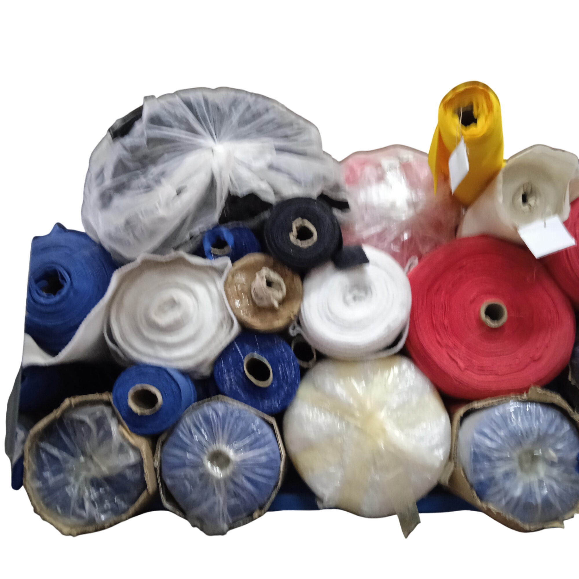 Tissu venant d'entreprise de Textile, blousons moto Lot de +20 rouleaux Bon état -  reconditionné disponible sur Label Emmaüs
