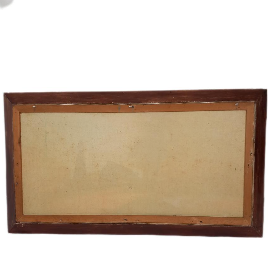 Tableau Estimation Peinture A L'huile Signe Lucas France - État correct - Photo 3