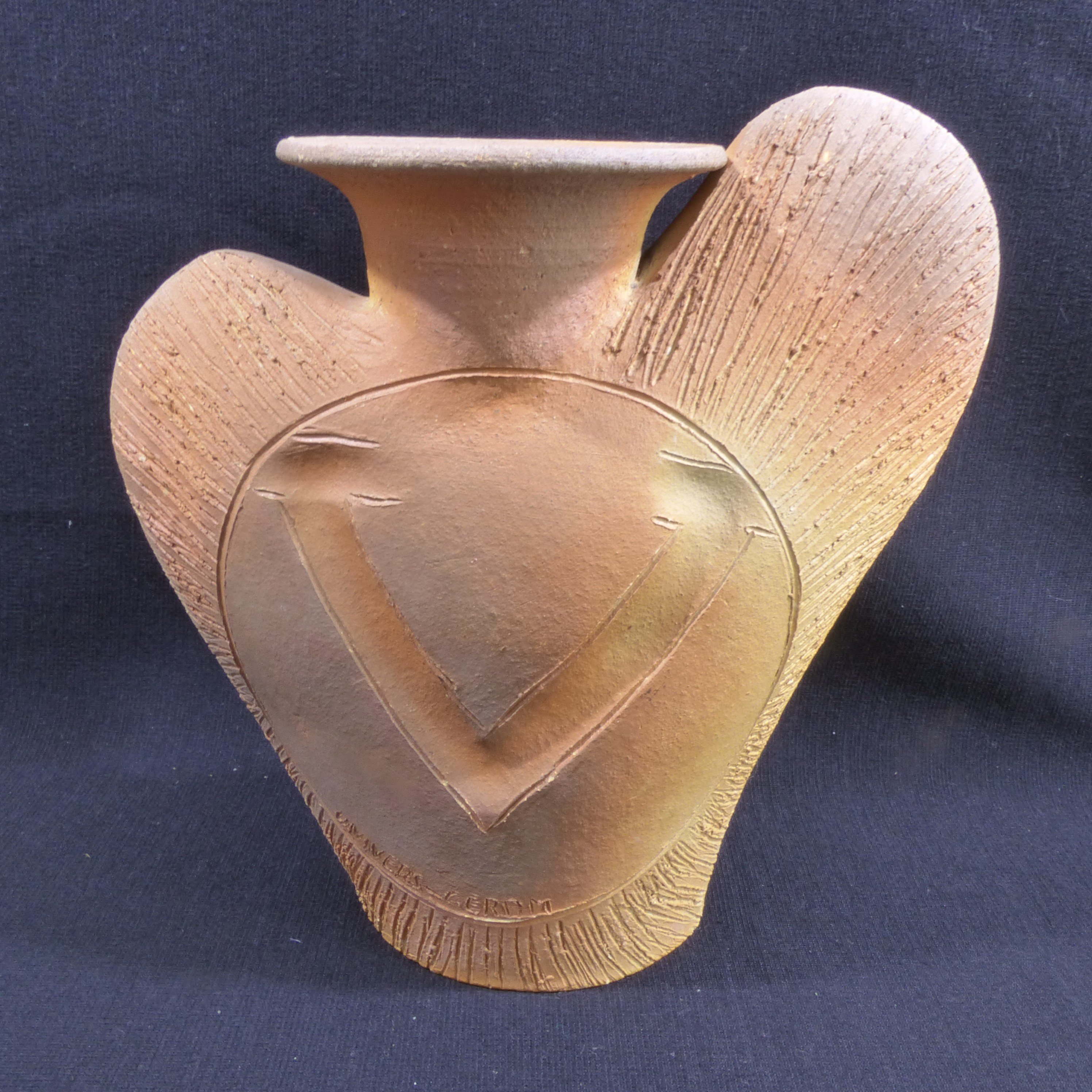 Voir photo 2 de Vase artisanal en céramique - Signé Univers Ceram Vase artisanal en céramique - Signé Univers Ceram Bon état - Vue 2 -