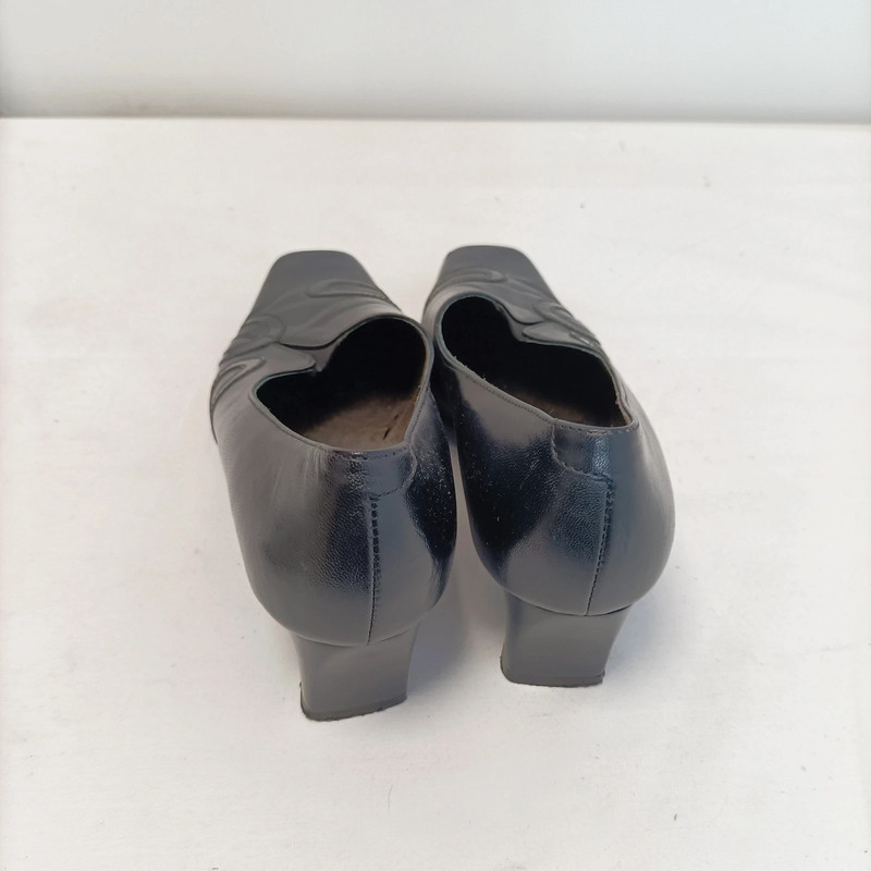 Chaussures à talons en cuir noires Sdeslo taille 39 - Photo 4