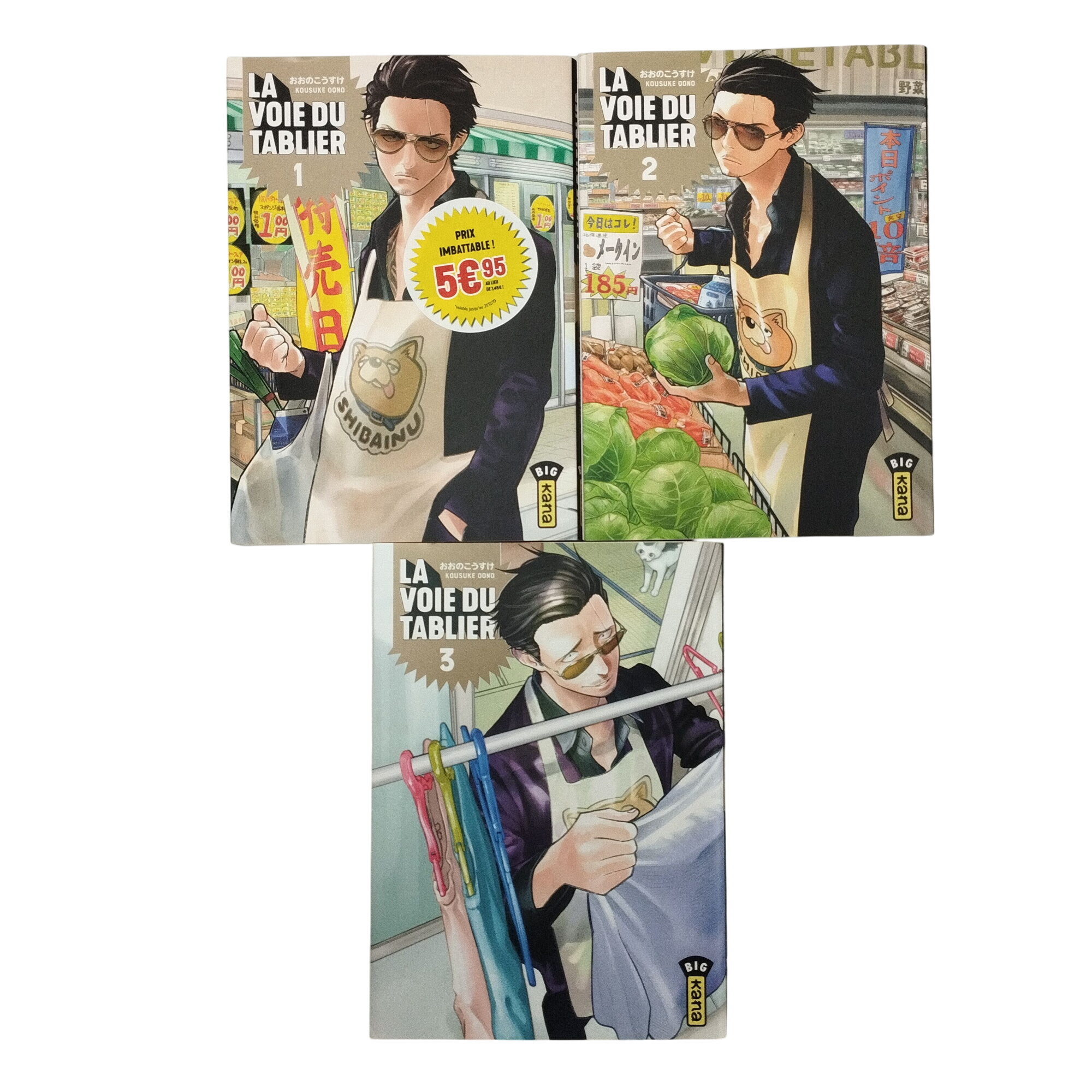 Lot de 3 bandes-dessinées mangas : La Voie du Tablier T/T2/T3 - Photo 0